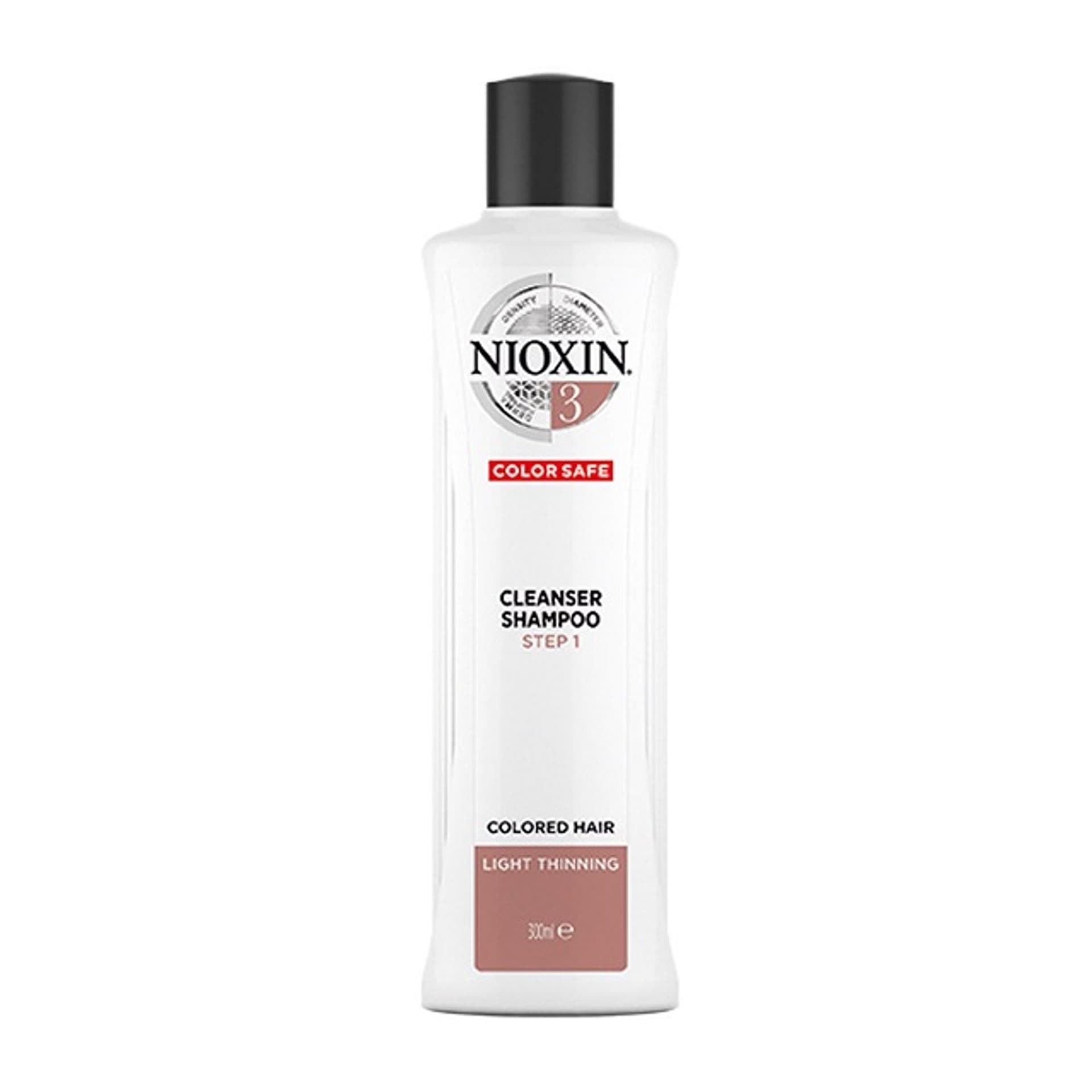 

NIOXIN System 3 Cleanser Shampoo oczyszczający szampon do włosów farbowanych lekko przerzedzonych 300ml
