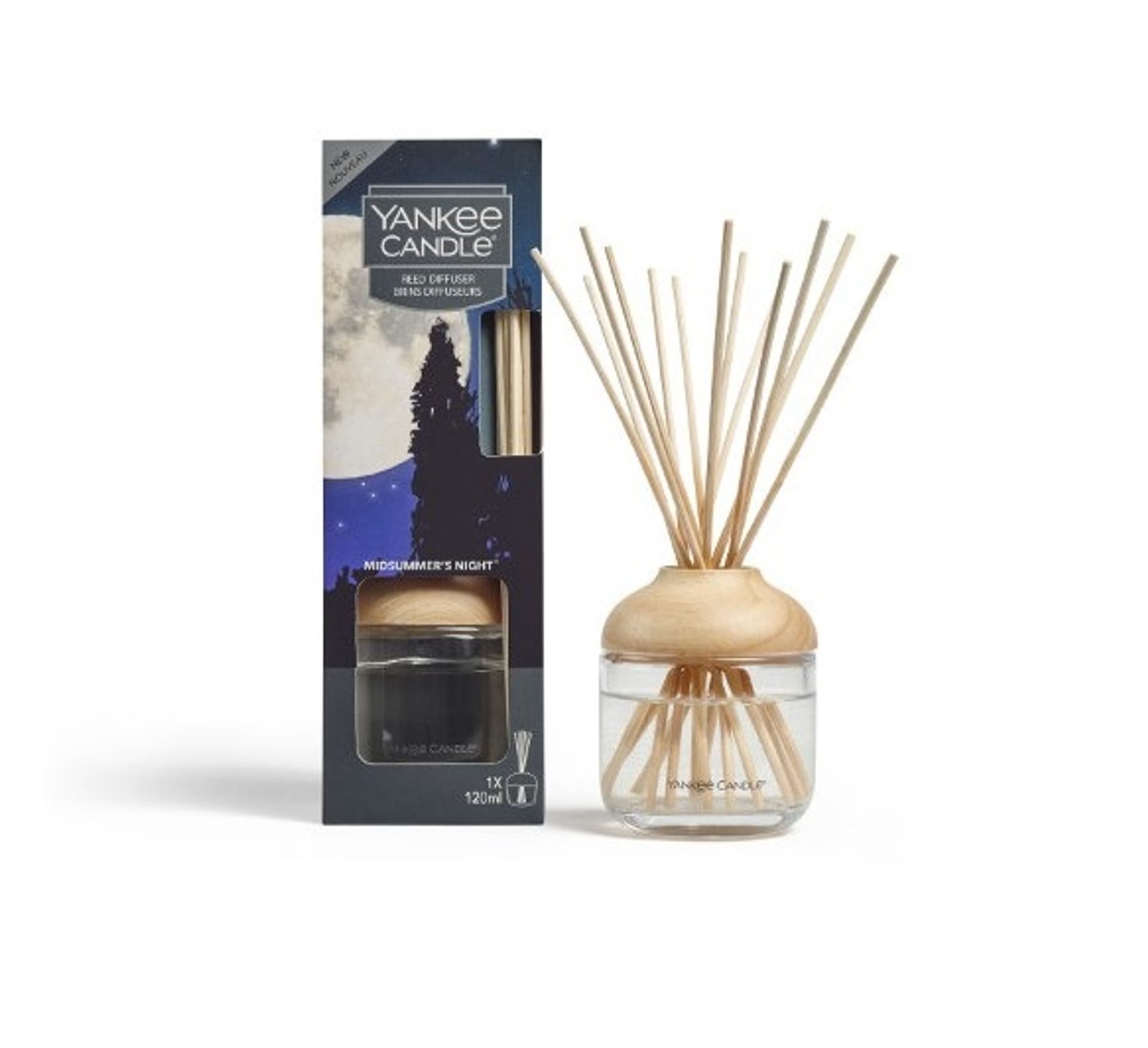 

Yankee Candle Reed Diffuser pałeczki zapachowe z dyfuzorem Midsummer's Night 120ml