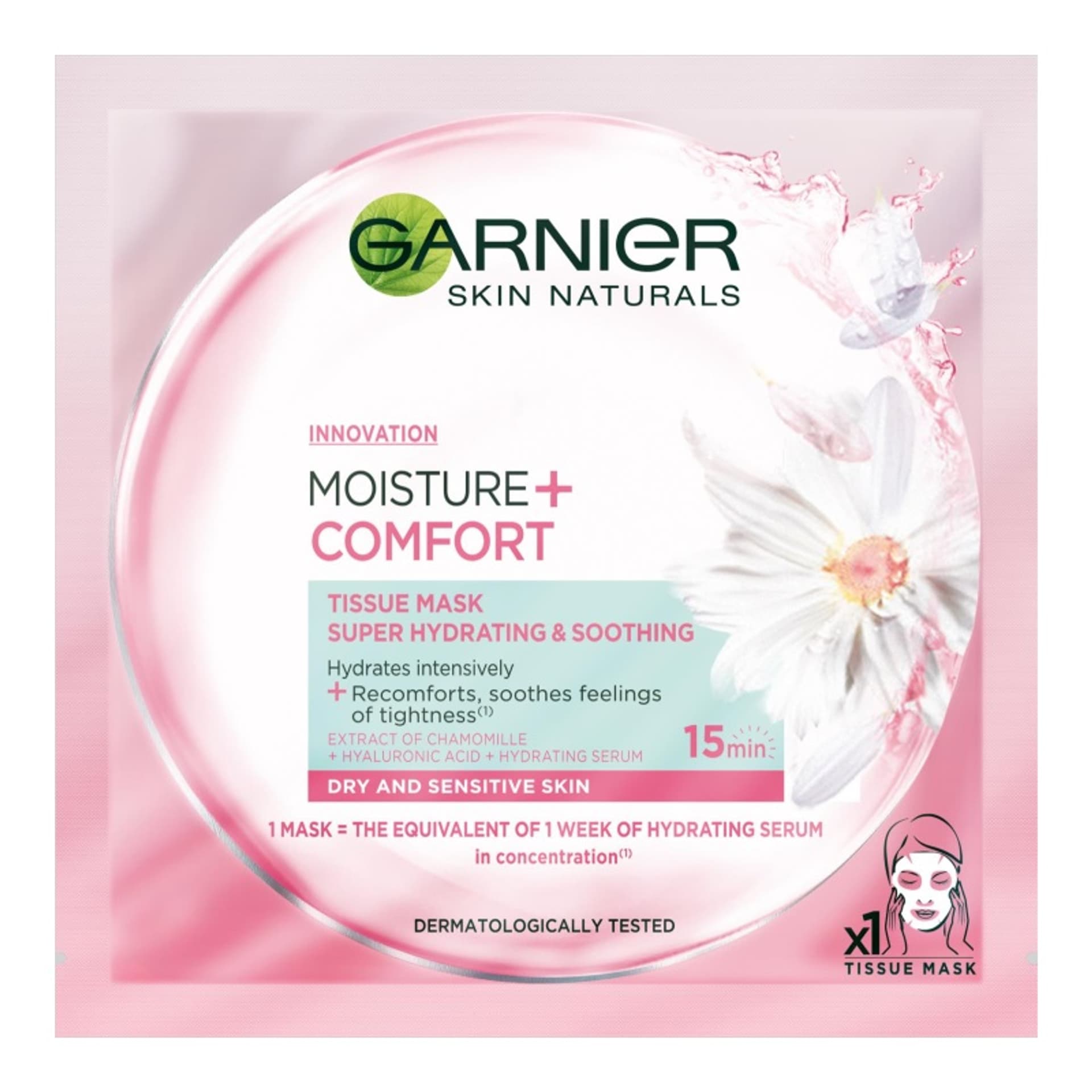

Garnier Moisture + Comfort Skin Naturals Maseczka do twarzy 1 szt (W)