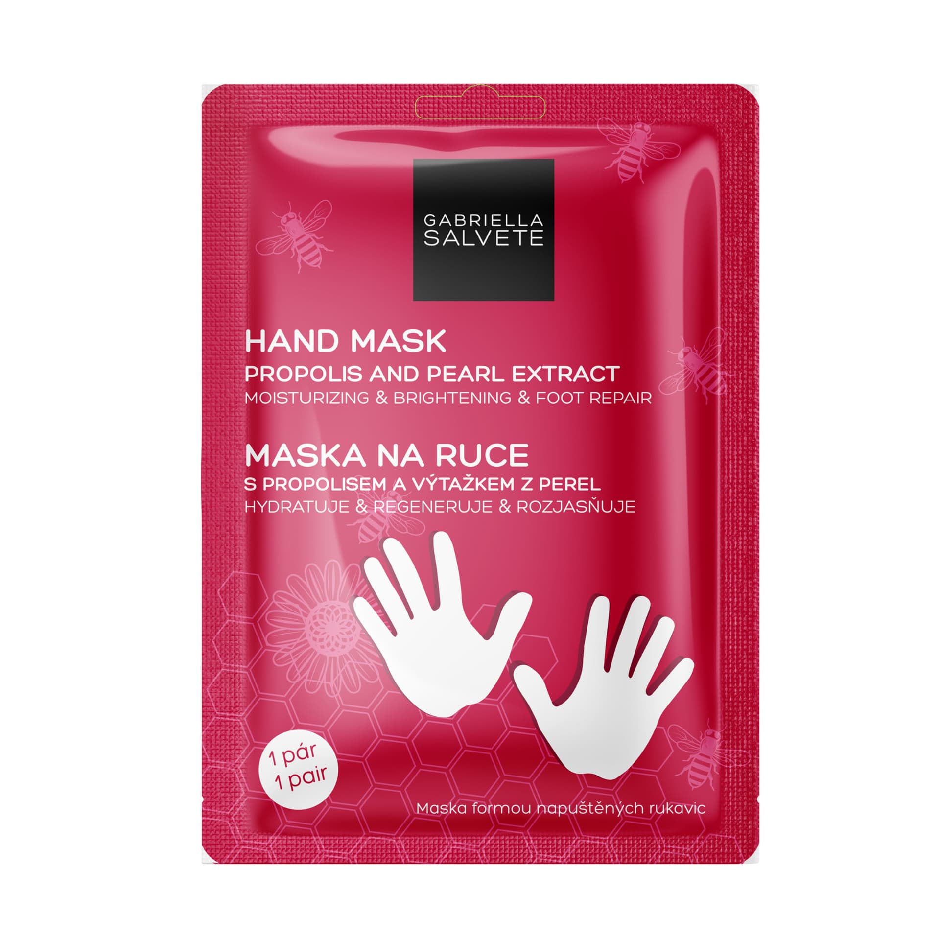 

Gabriella Salvete Propolis And Pearl Extract Hand Mask Rękawiczki nawilżające 1 szt (W)