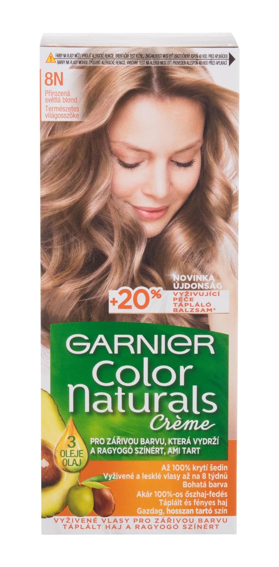 

Garnier 8N Nude Light Blonde Créme Color Naturals Farba do włosów 40ml (W)
