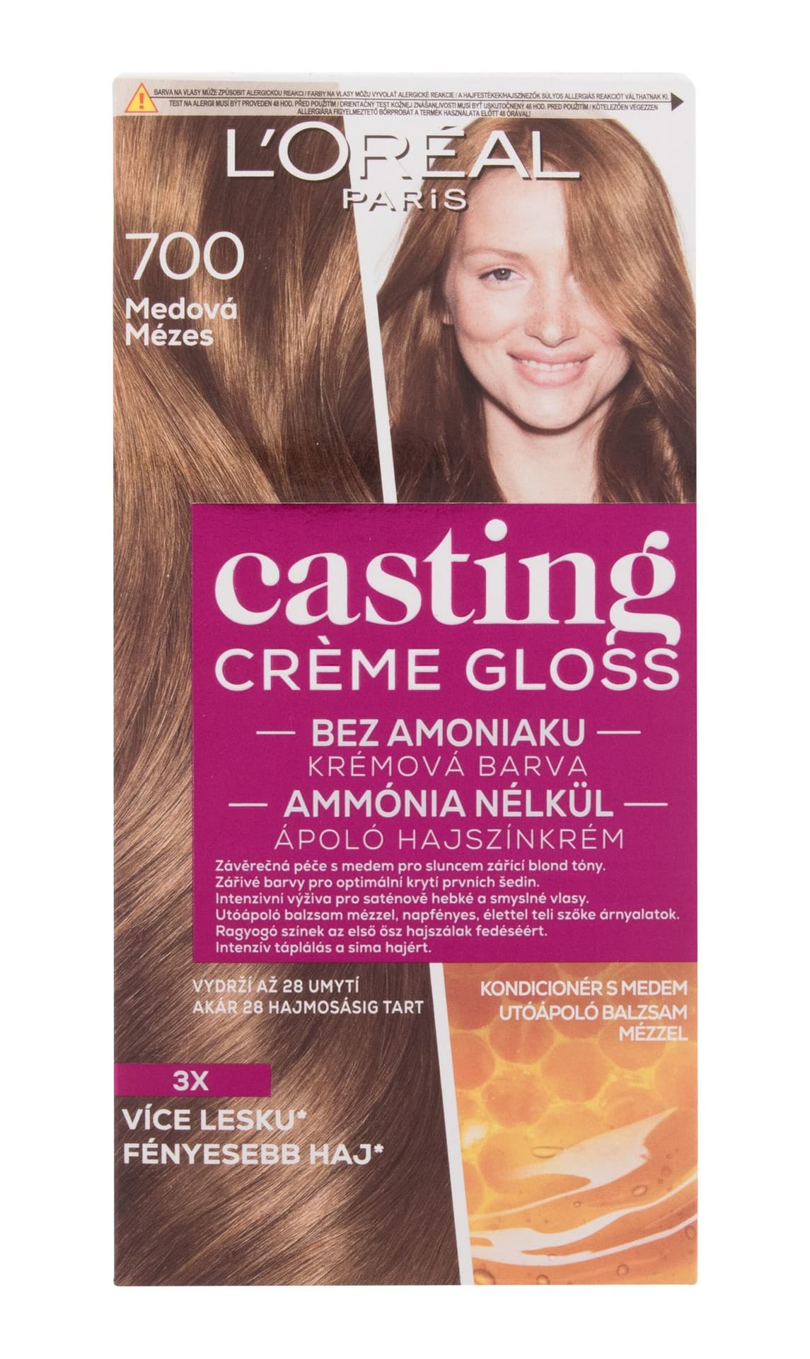 

L´Oréal Paris 700 Honey Casting Creme Gloss Farba do włosów 48ml (W)