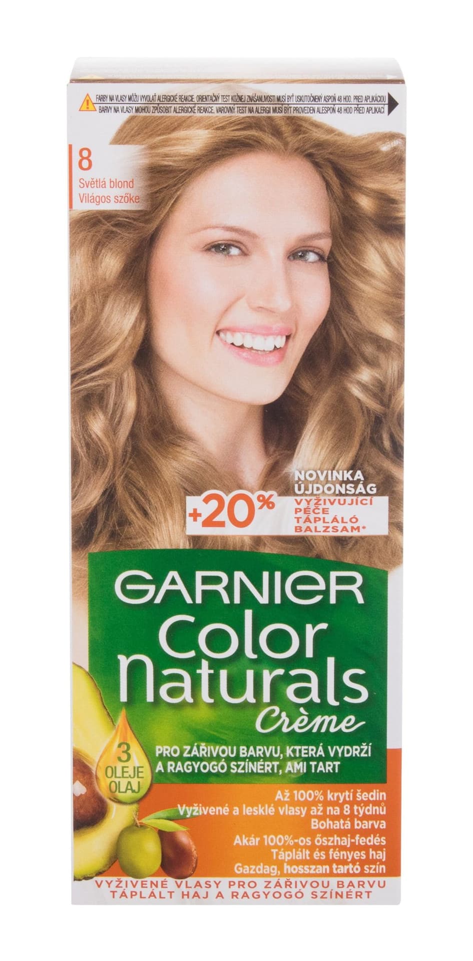 

Garnier 8 Deep Medium Blond Créme Color Naturals Farba do włosów 40ml (W)
