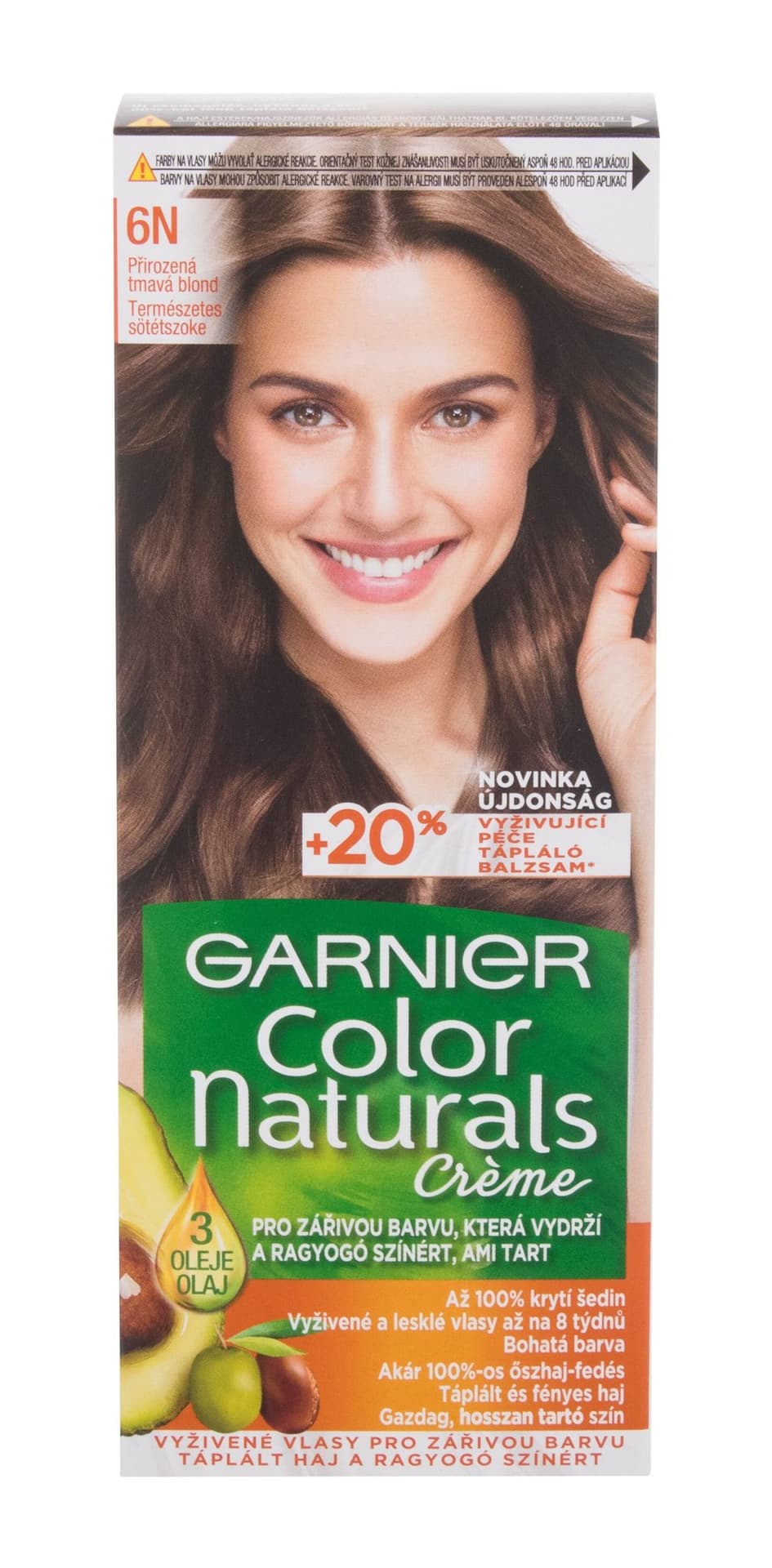 

Garnier 6N Nude Dark Blonde Créme Color Naturals Farba do włosów 40ml (W)