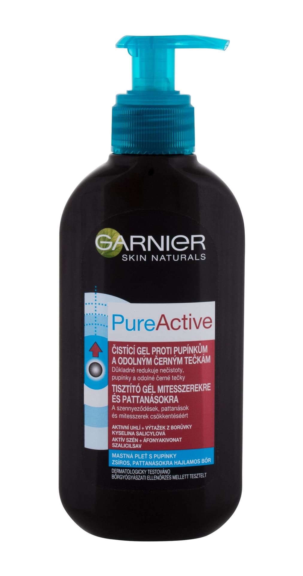 

Garnier Charcoal Anti-Blackhead Pure Active Żel oczyszczający 200ml (W)