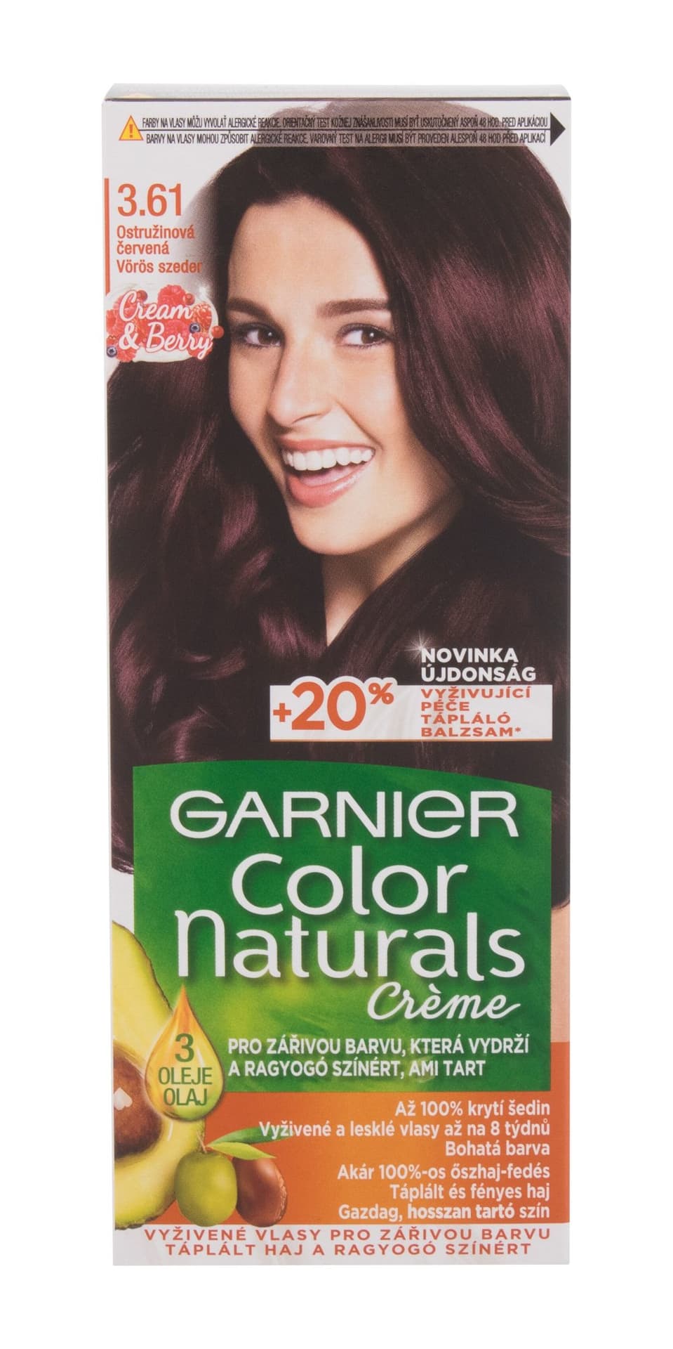

Garnier 3,61 Luscious Blackberry Créme Color Naturals Farba do włosów 40ml (W)