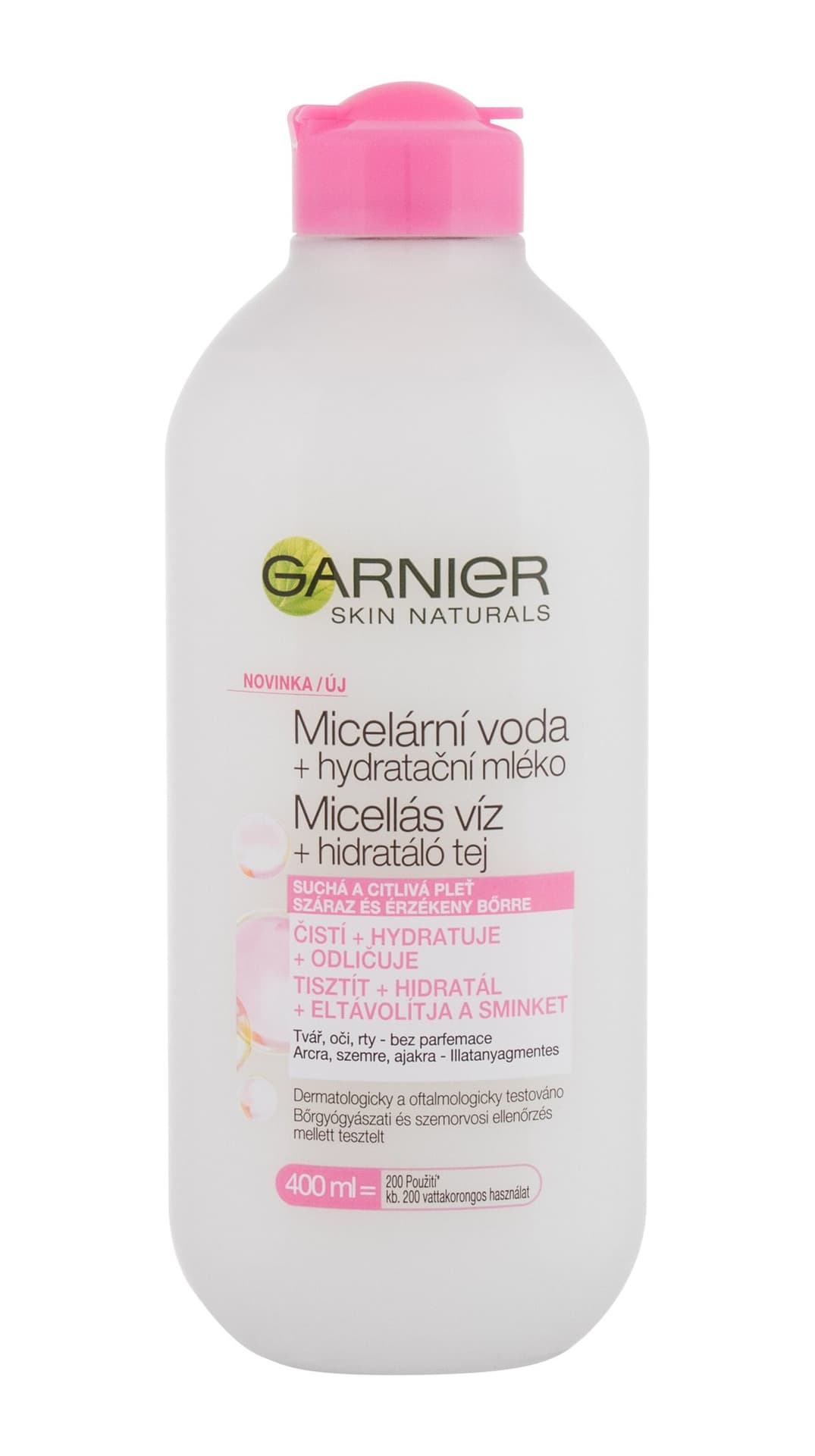 

Garnier Micellar Water + Moisturizing Milk SkinActive Płyn micelarny 400ml (W)