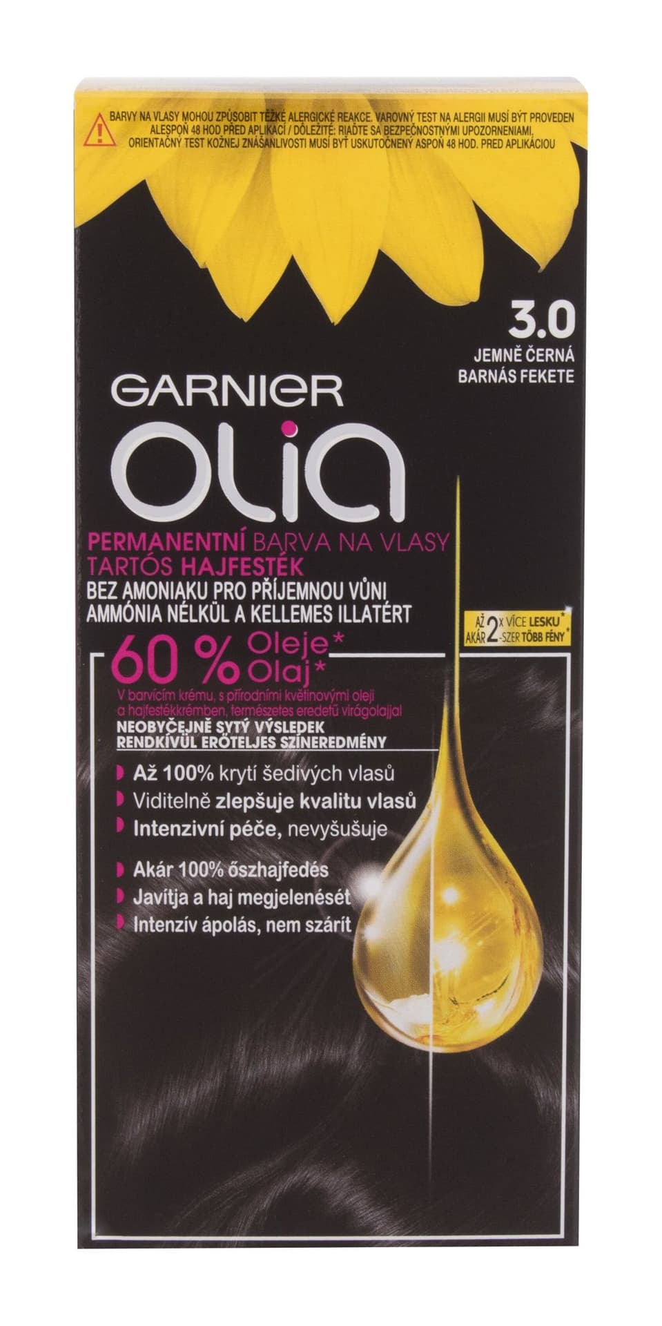 

Garnier 3,0 Soft Black Olia Farba do włosów 50g (W)