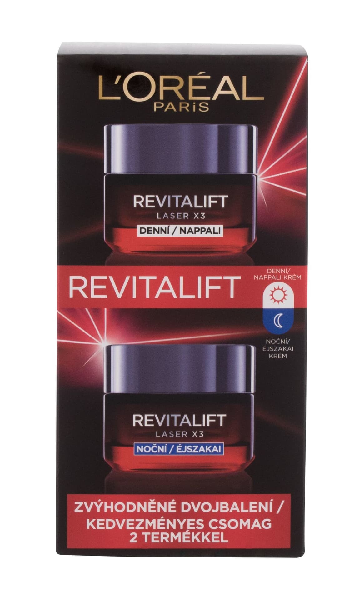 

L´Oréal Paris Laser X3 Revitalift Krem do twarzy na dzień 50ml Krem na dzień Revitalift Laser X3 50ml + Krem na noc Revitalift Laser X3 50ml (W)