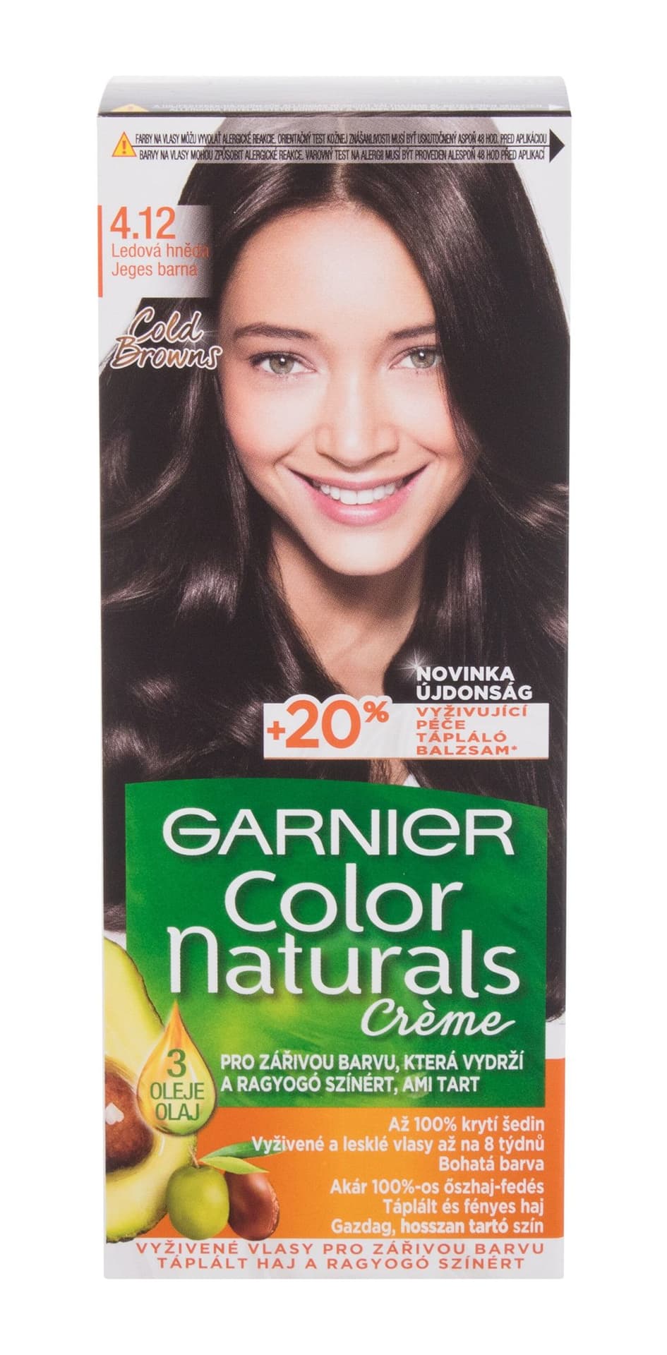 

Garnier 4,12 Icy Brown Créme Color Naturals Farba do włosów 40ml (W)