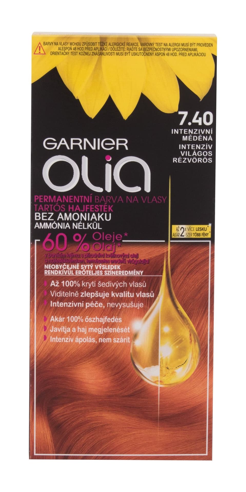 

Garnier 7,40 Intense Copper Olia Farba do włosów 50g (W)