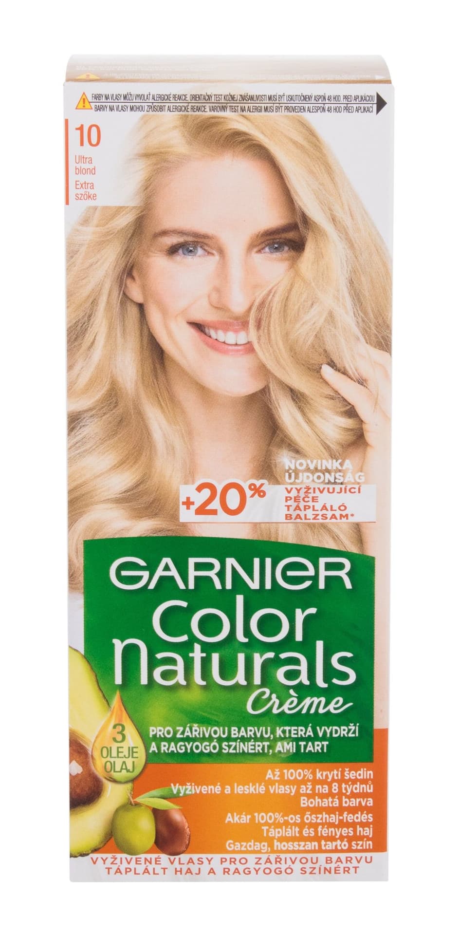 

Garnier 10 Natural Ultra Light Blond Créme Color Naturals Farba do włosów 40ml (W)