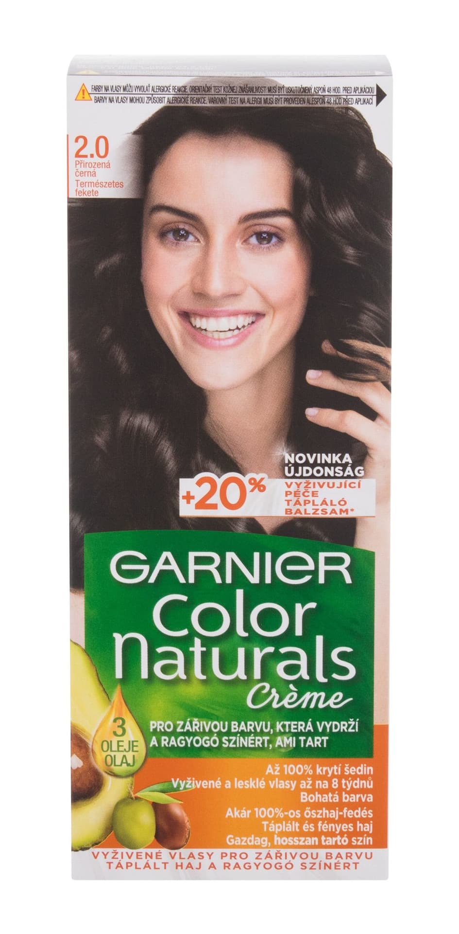 

Garnier 2,0 Soft Black Créme Color Naturals Farba do włosów 40ml (W)