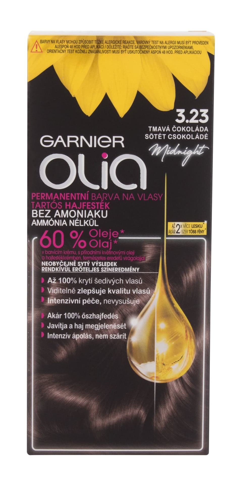 

Garnier 3,23 Black Amber Olia Farba do włosów 50g (W)