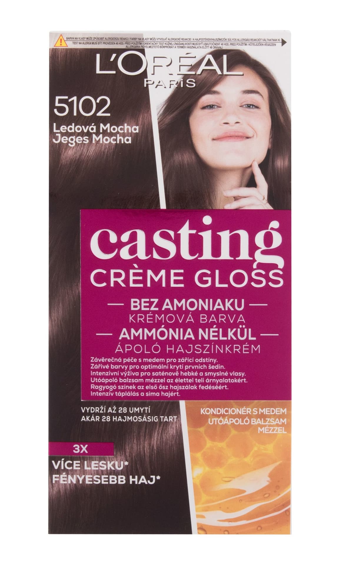 

L´Oréal Paris 5102 Iced Mocha Casting Creme Gloss Farba do włosów 48ml (W)