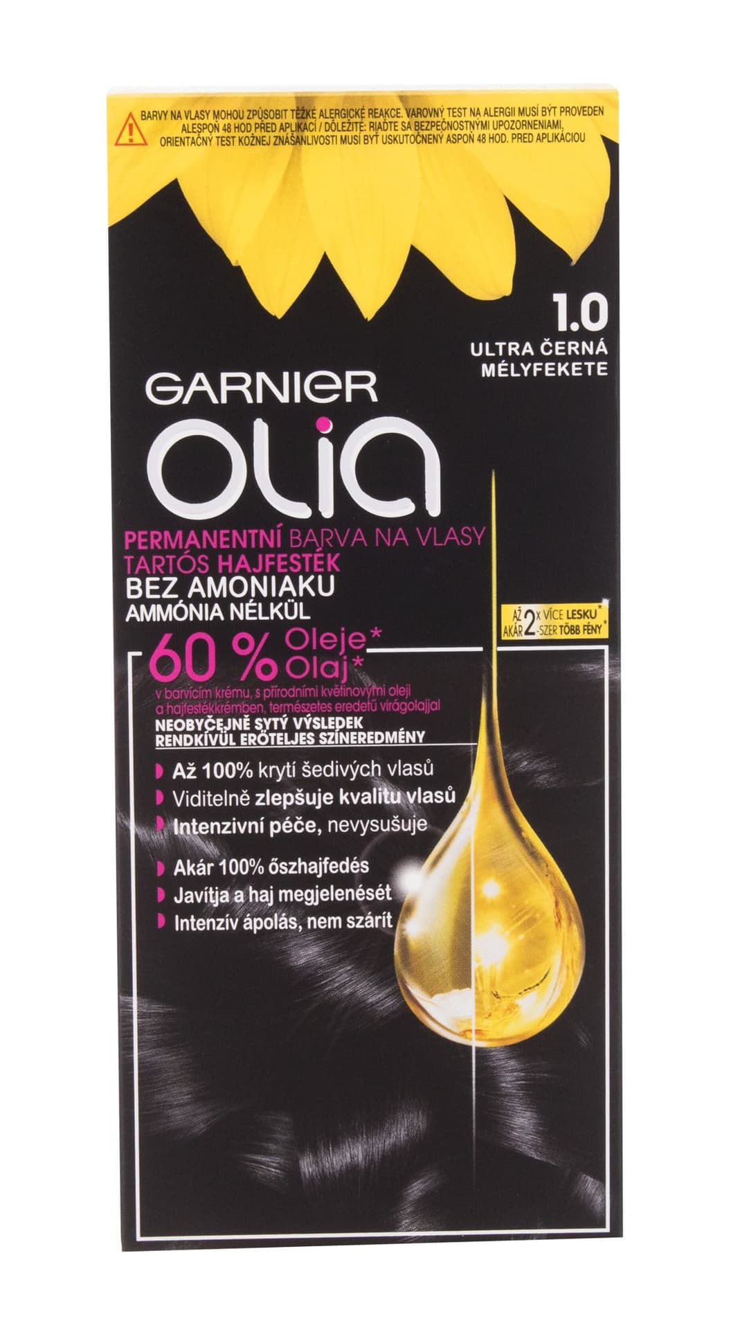 

Garnier 1,0 Deep Black Olia Farba do włosów 50g (W)