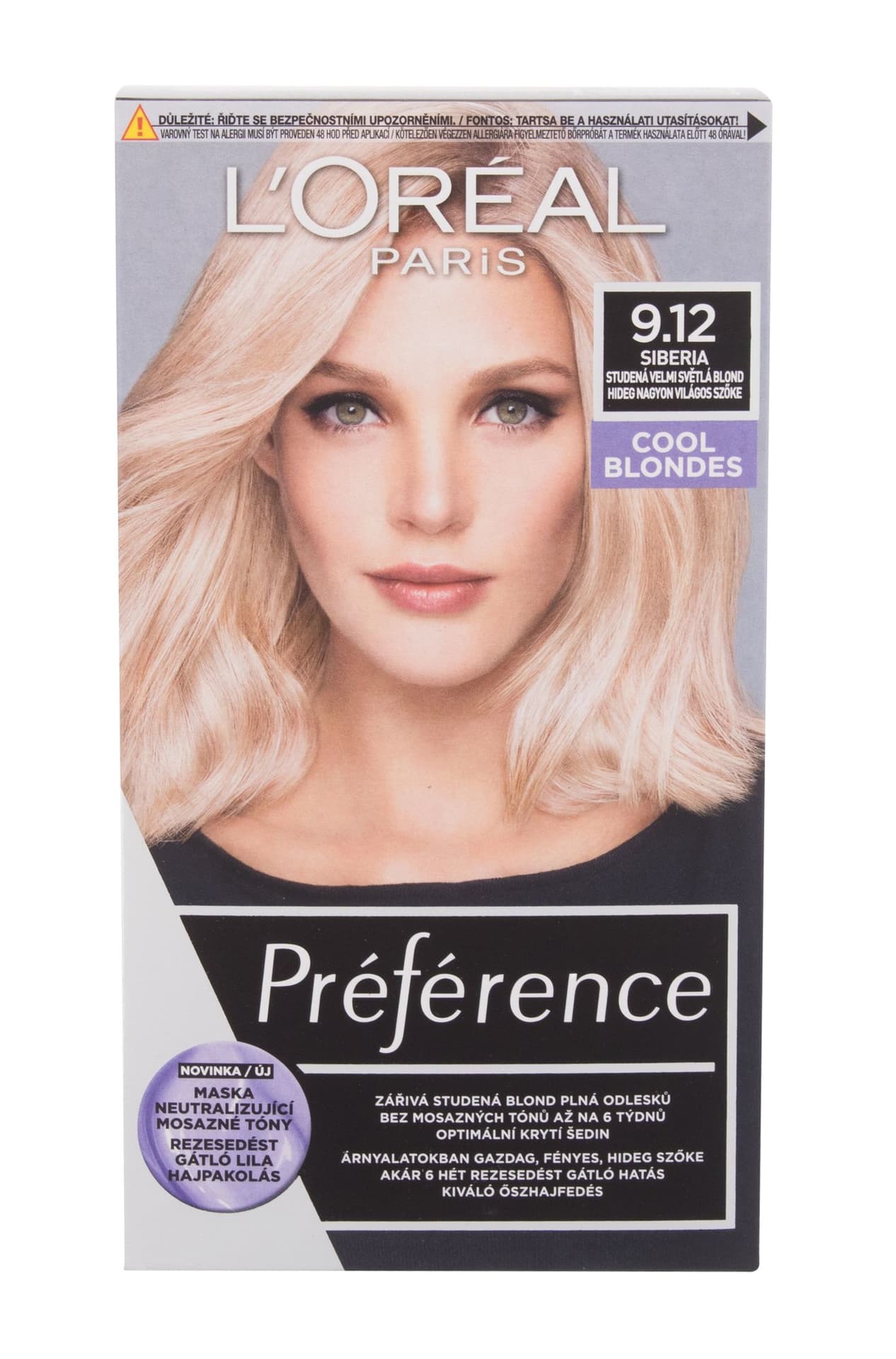 

L´Oréal Paris 9,12 Siberia Préférence Cool Blondes Farba do włosów 60ml (W)