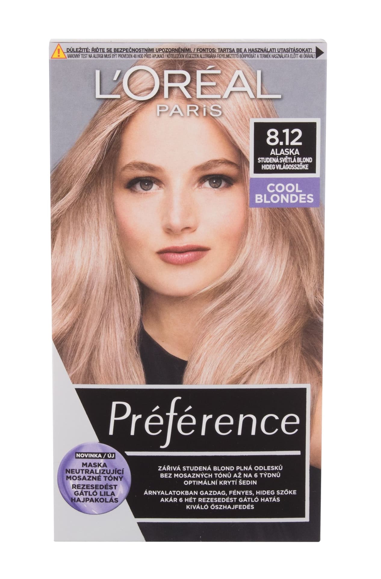 

L´Oréal Paris 8,12 Alaska Préférence Cool Blondes Farba do włosów 60ml (W)