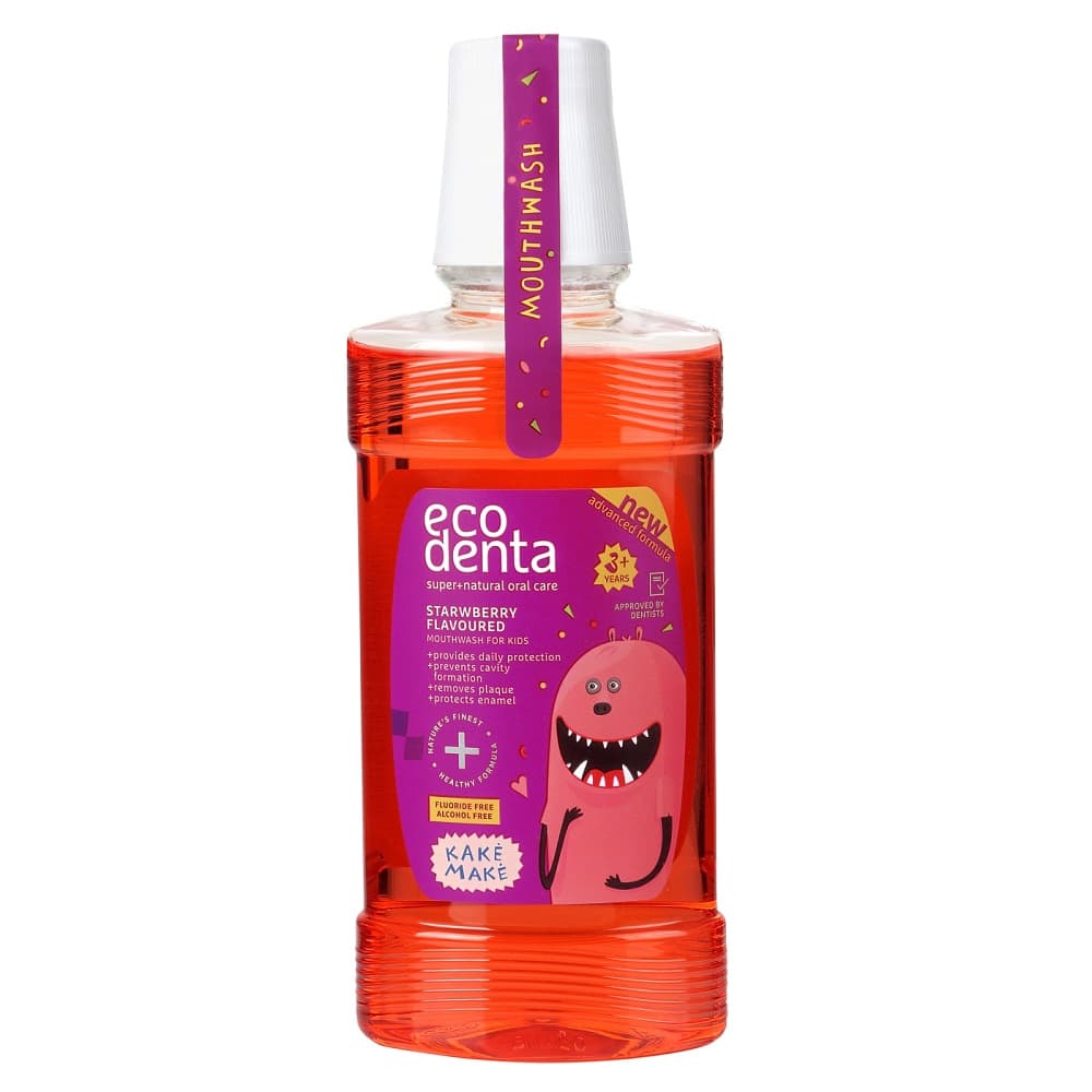 

ECODENTA Płyn do płukania jamy ustnej dla dzieci o smaku truskawkowym 250ml