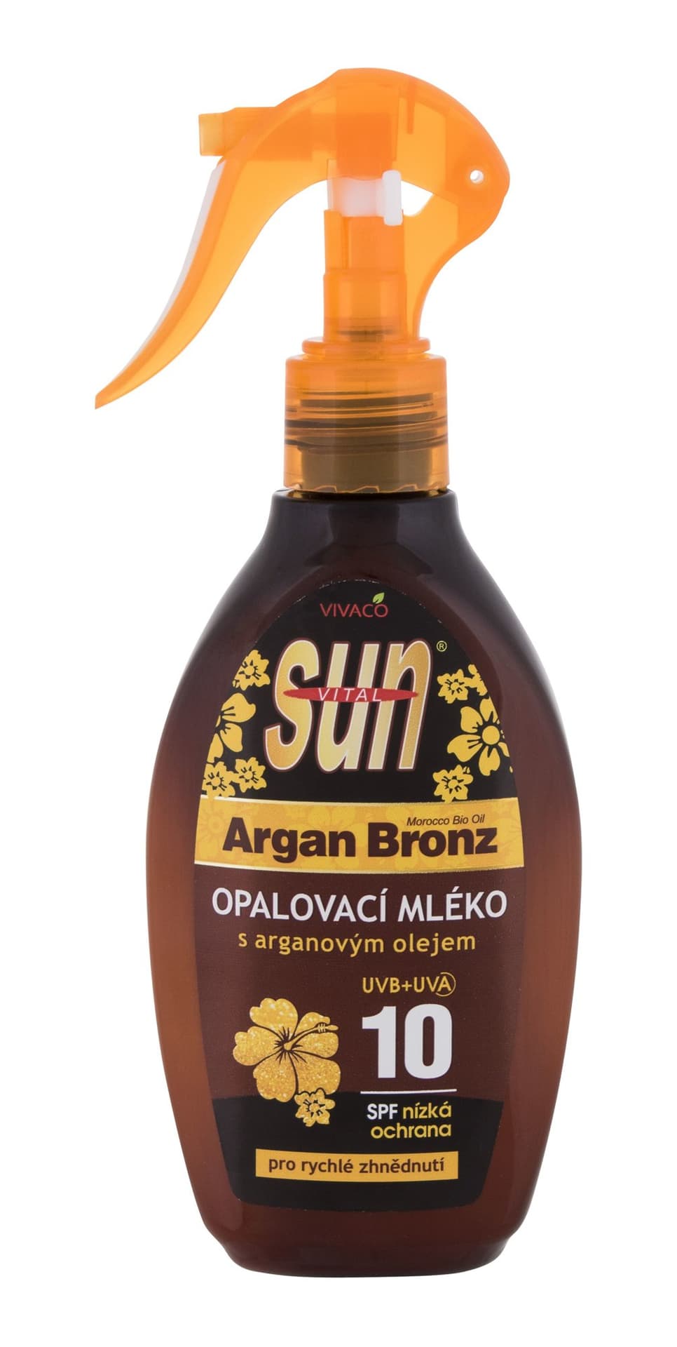 

Vivaco Argan Bronz Suntan Lotion Sun SPF10 Preparat do opalania ciała 200ml (U)