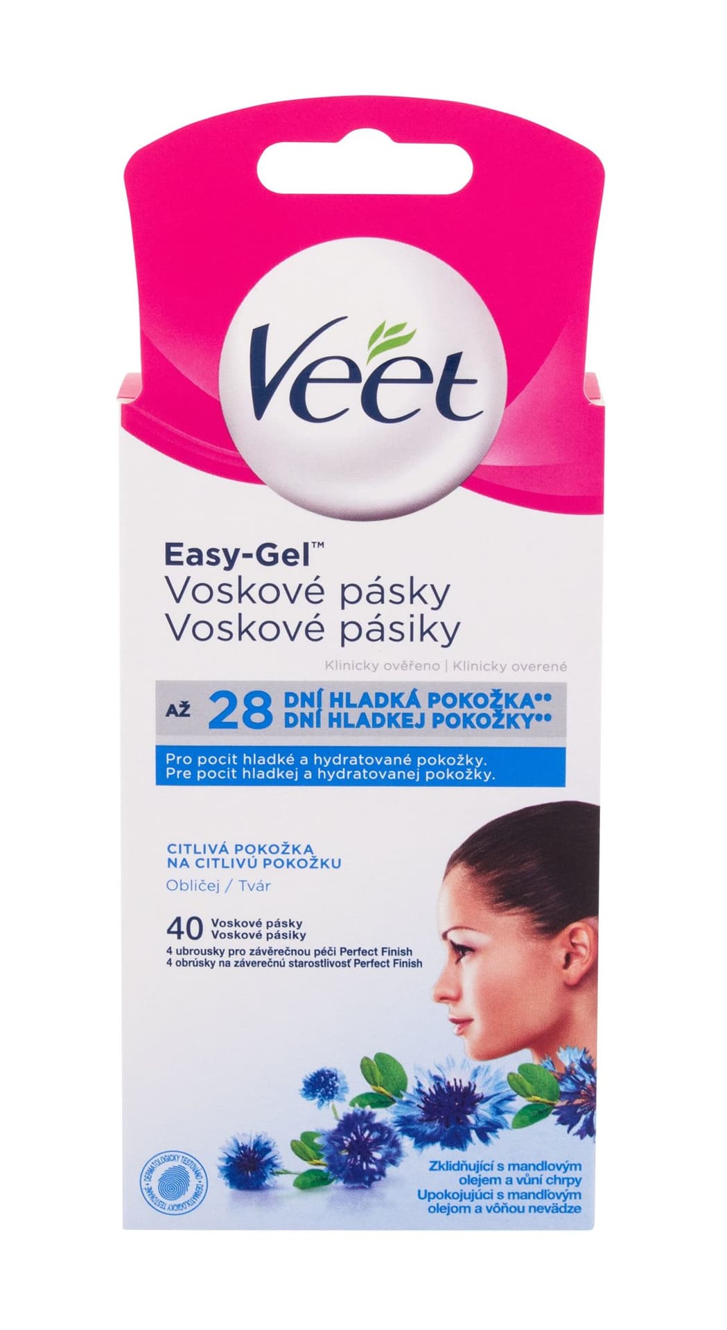 

Veet Wax Strips Easy-Gel Sensitive Skin Akcesoria do depilacji 40 szt (W)
