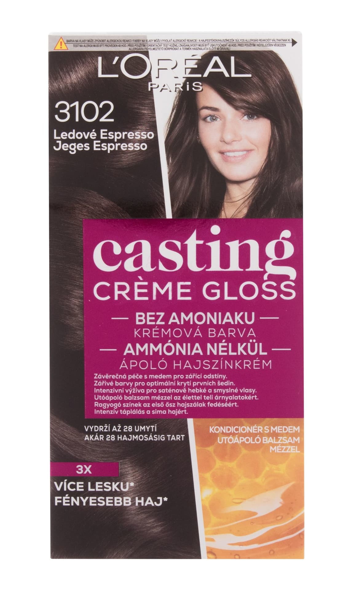 

L´Oréal Paris 3102 Iced Espresso Casting Creme Gloss Farba do włosów 48ml (W)