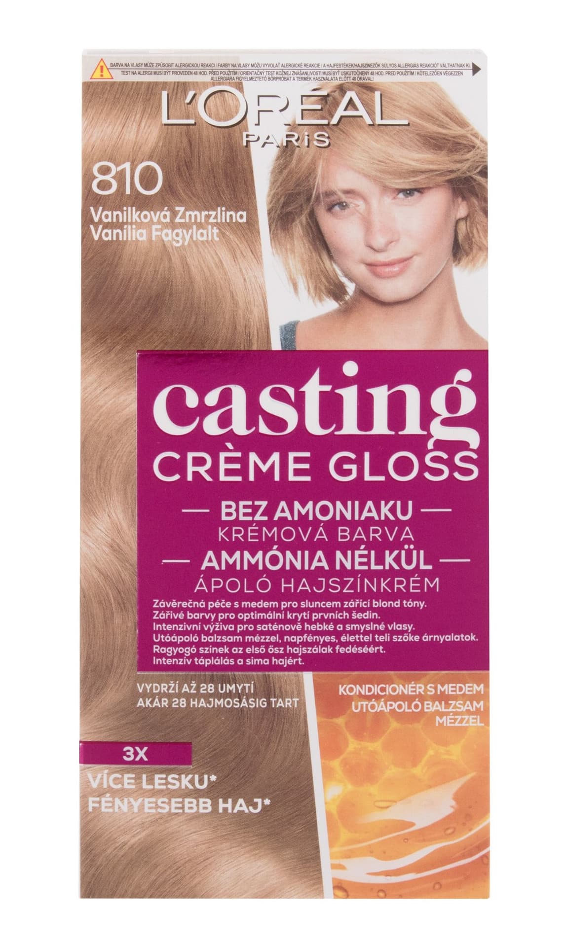 

L´Oréal Paris 810 Vanilla Icecream Casting Creme Gloss Farba do włosów 48ml (W)