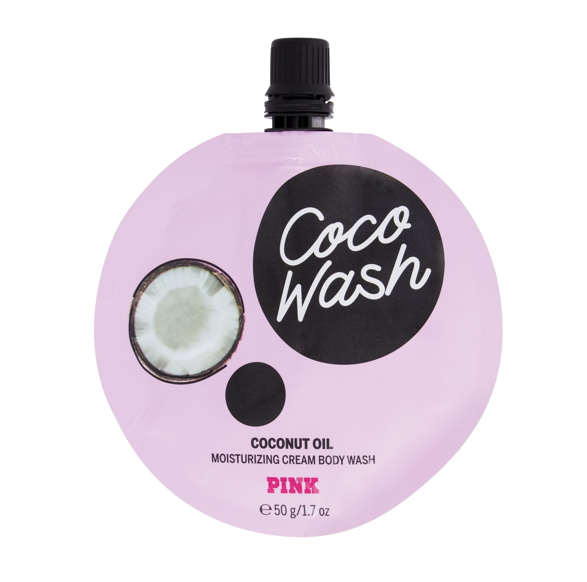 

Pink Coconut Oil Cream Body Wash Coco Wash Travel Size Krem pod prysznic 50ml (W)