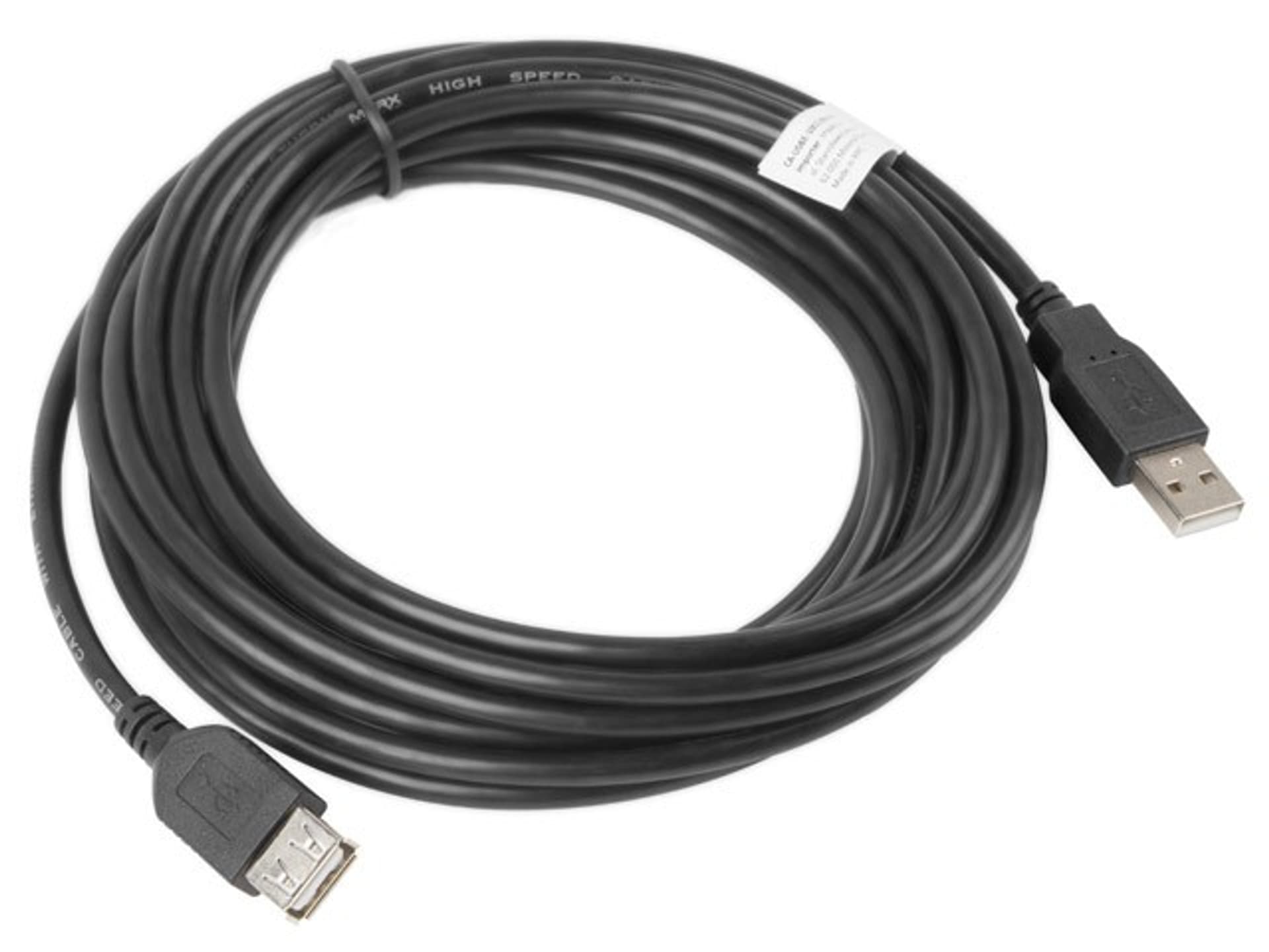 

Przedłużacz kabla USB 2.0 AM-AF czarny 5M
