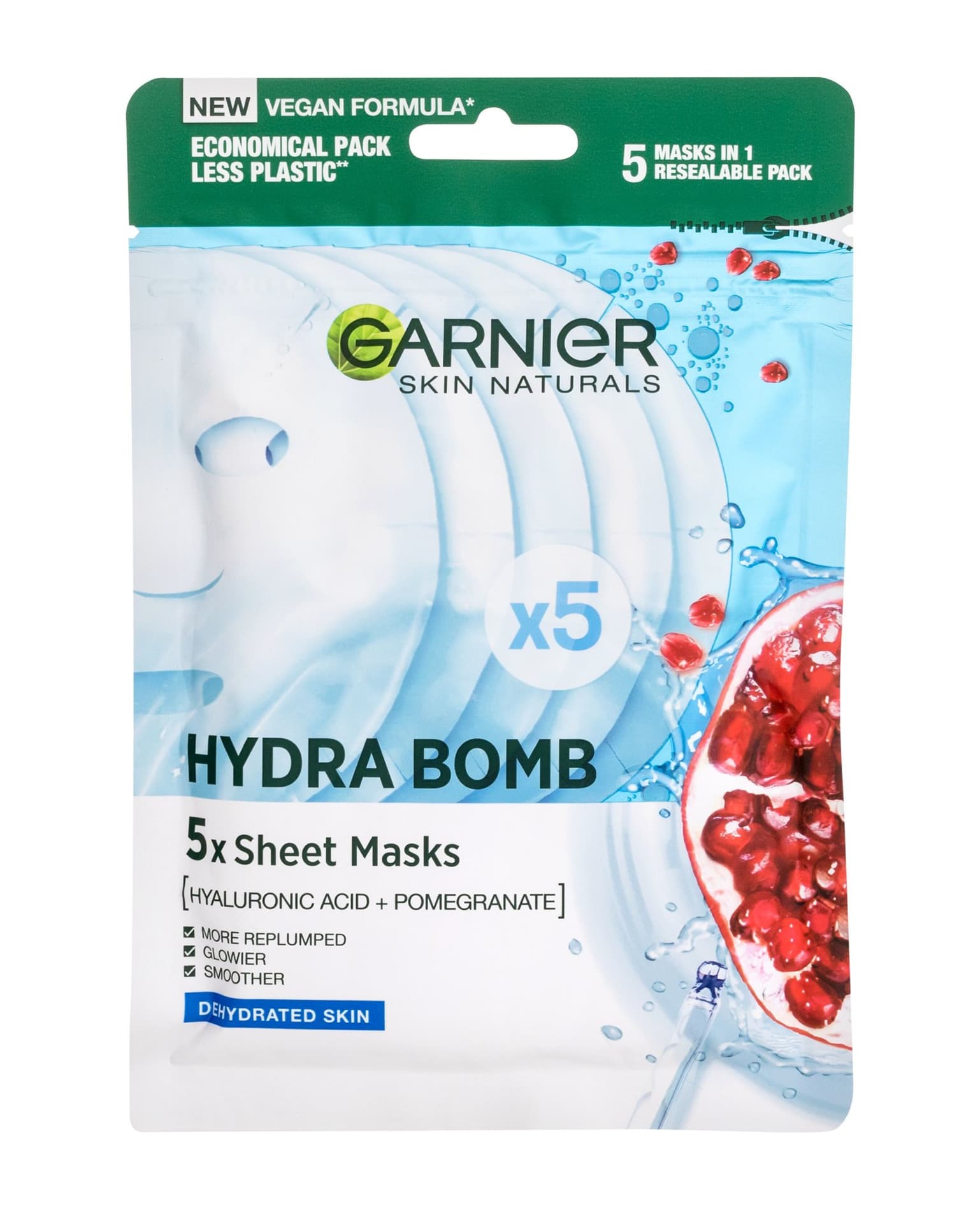 

Garnier Hydra Bomb Skin Naturals Maseczka do twarzy 5 szt (W)