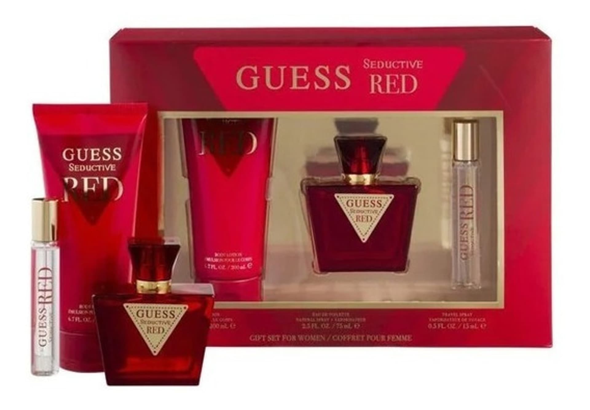 

Guess Red Seductive EDT 75ml + Mleczko do ciała 200ml + EDT 15ml (W)