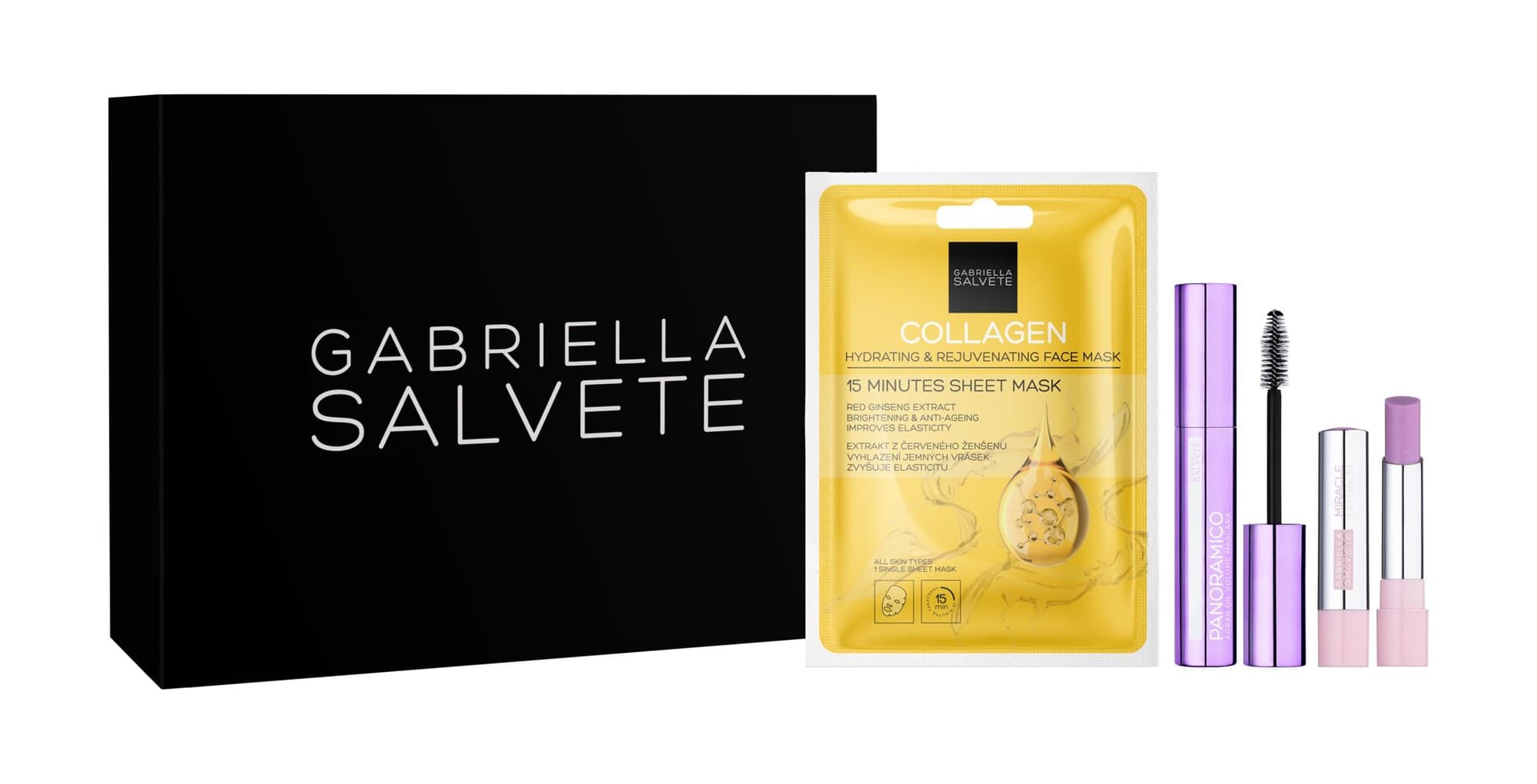 

Gabriella Salvete Black Care Tusz do rzęs 13ml Tusz do rzęs 13ml + balsam do ust 4g + maska do twarzy 1 szt. (W)