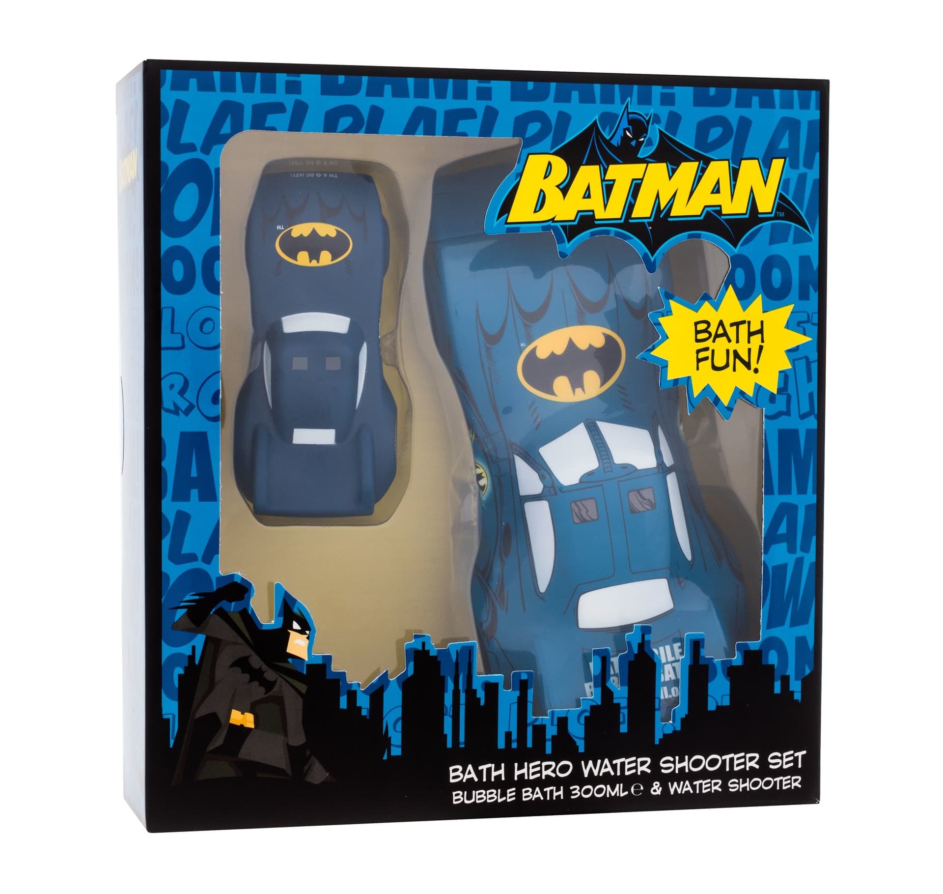 

DC Comics Bath Hero Water Shooter Set Batman Pianka do kąpieli 300ml Pianka do kąpieli 300ml + pistolet na wodę 1 szt. (K)