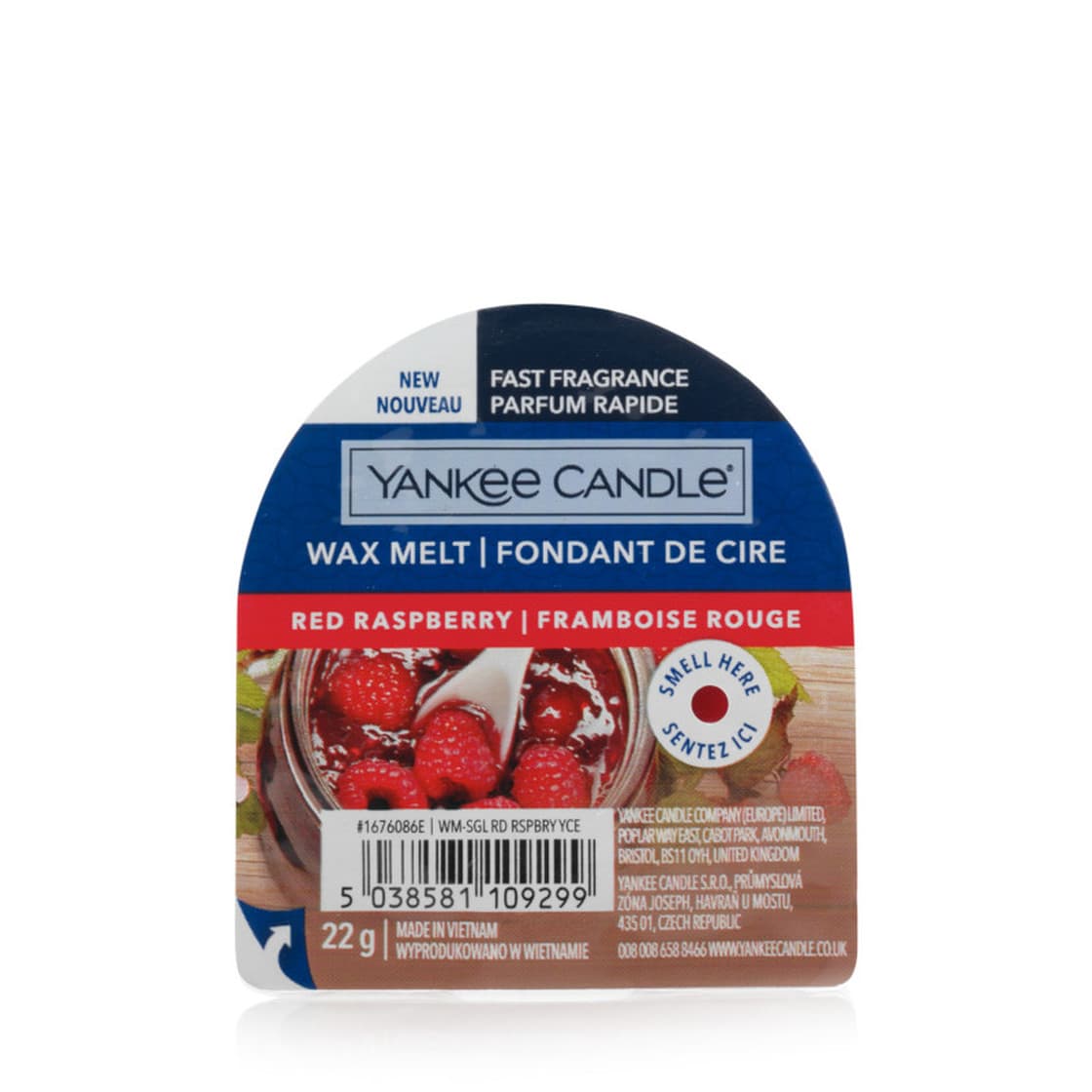 

Yankee Candle Red Raspberry Zapachowy wosk 22g (U)
