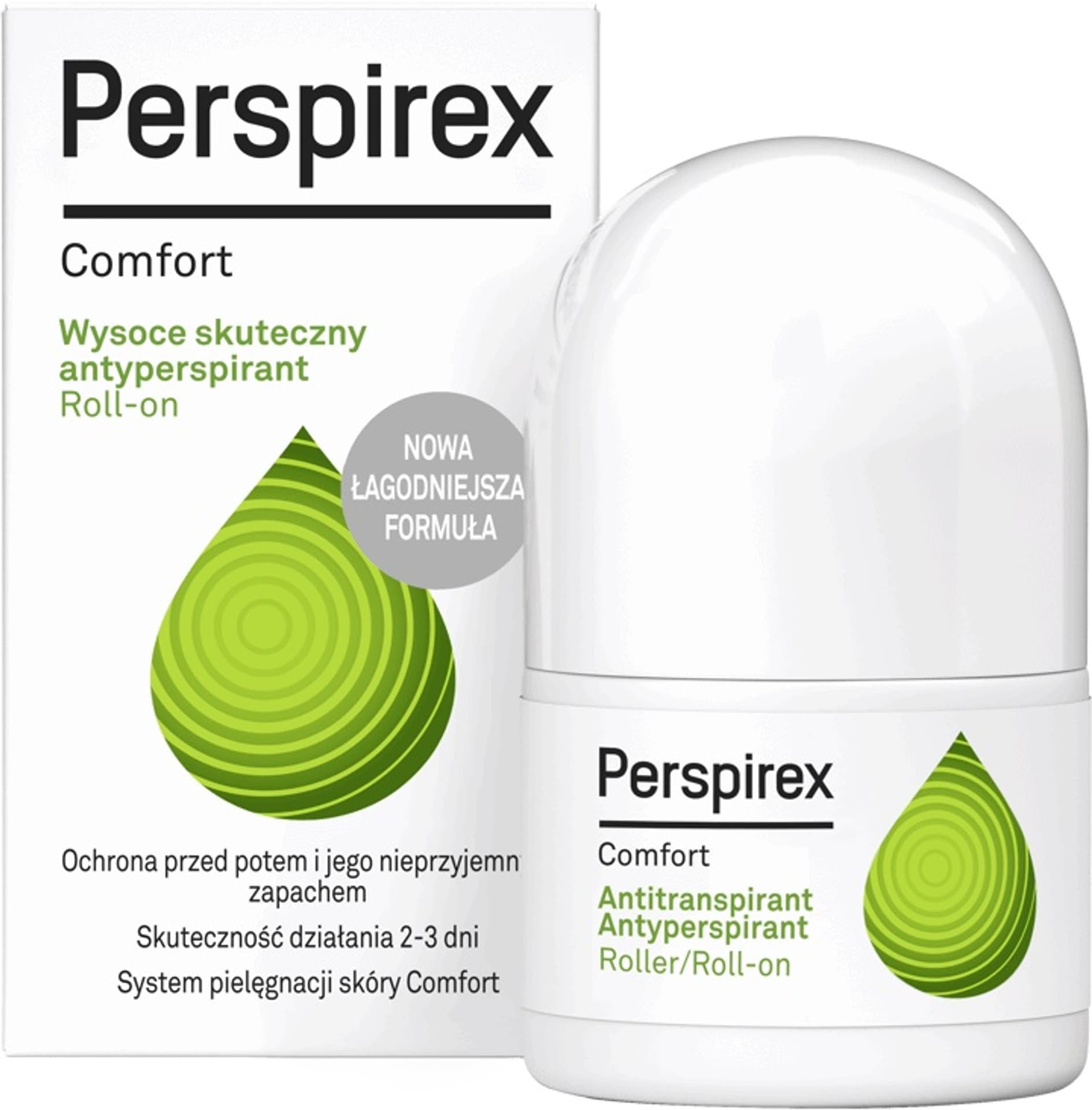 

Perspirex Comfort Antyperspirant roll on skóra delikatna i wrażliwa 20ml