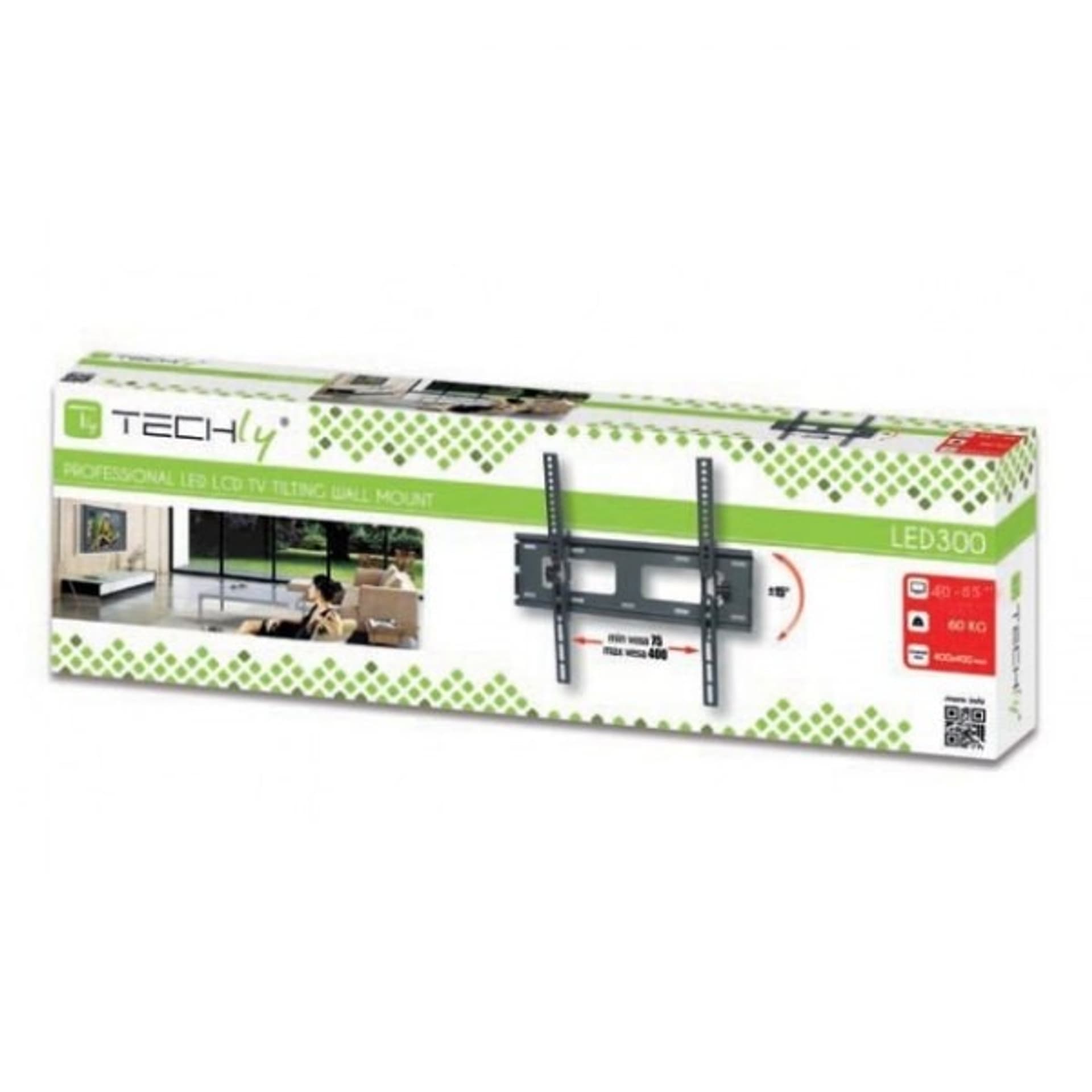 

Uchwyt ścienny LCD/LED 40-65cali 60kg czarny