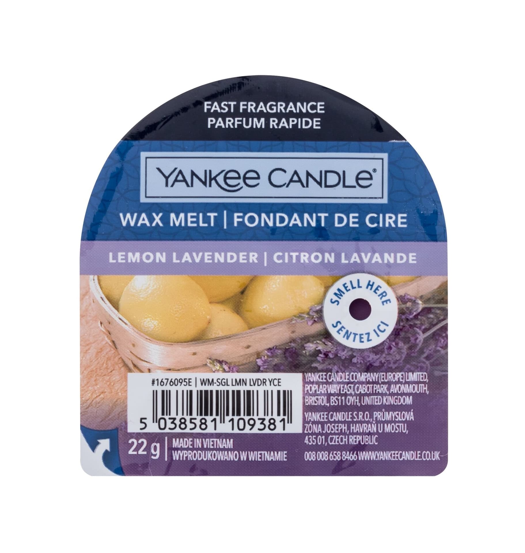 

Yankee Candle Lemon Lavender Zapachowy wosk 22g (U)
