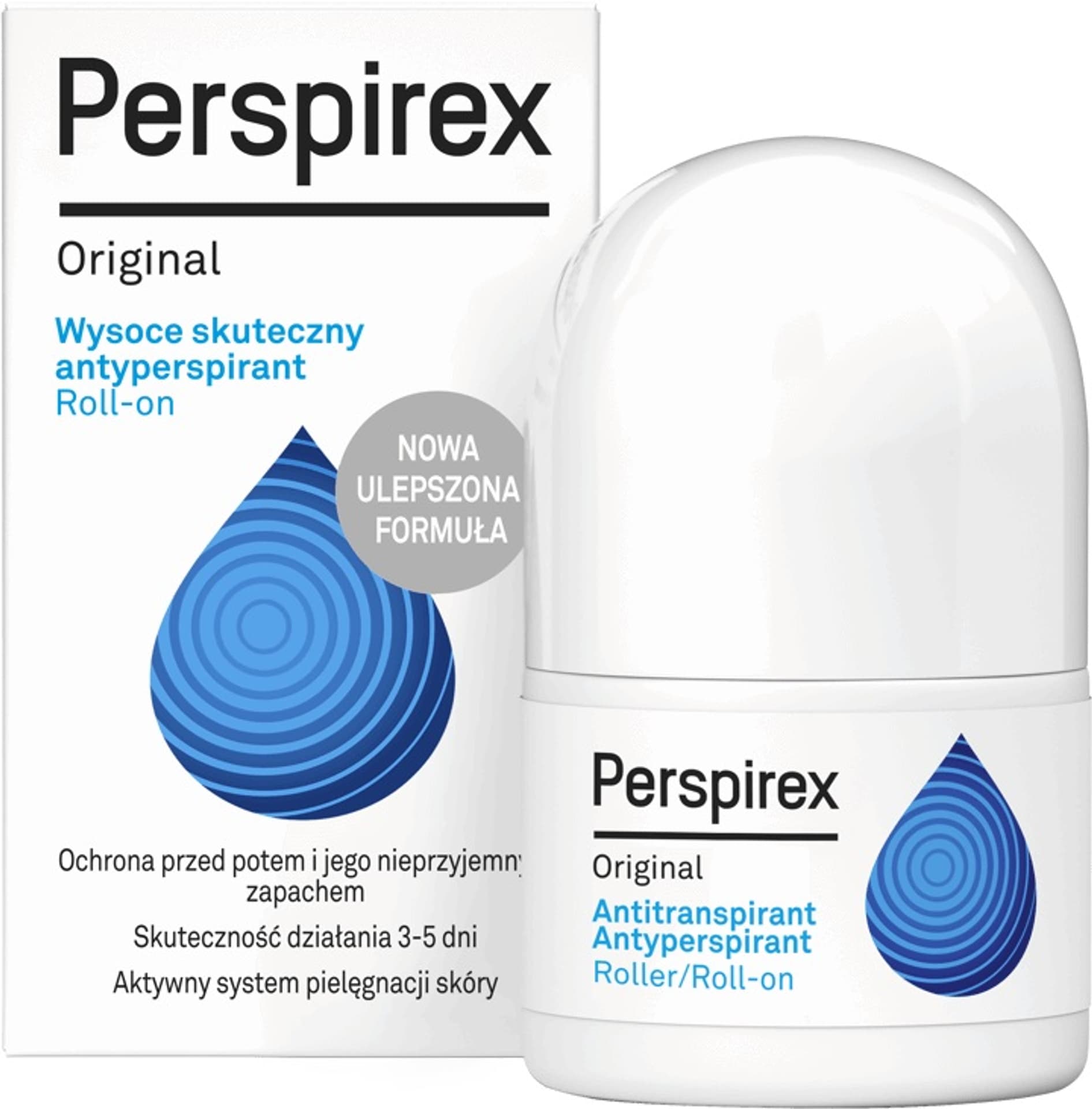 

Perspirex Original Antyperspirant roll-on (3-5 dni) - skóra normalna i delikatna 20ml