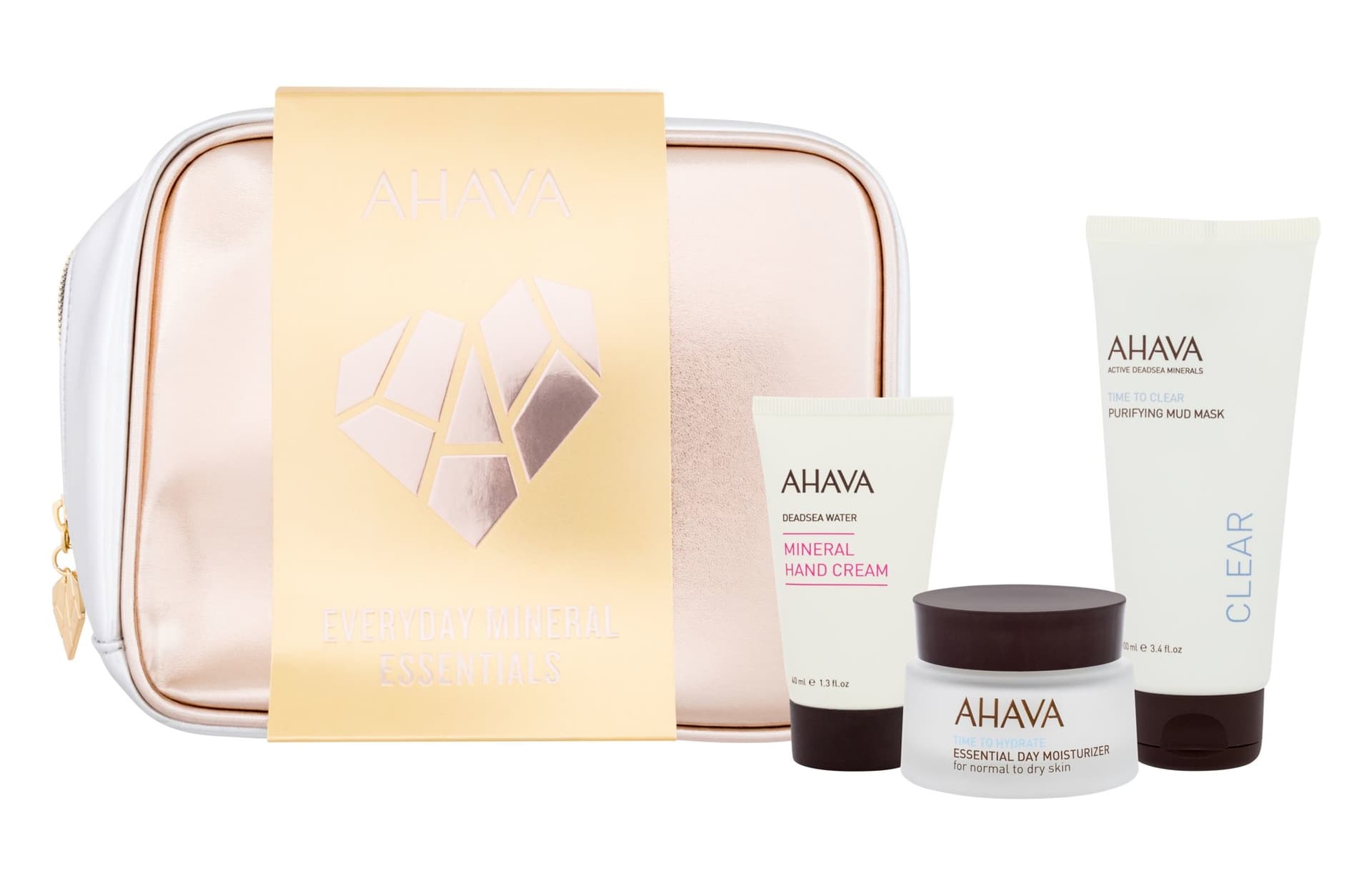 

AHAVA Everyday Mineral Essentials Krem do twarzy na dzień 50ml Krem do twarzy na dzień 50ml + maska do twarzy 100ml + krem do rąk 40ml + kosmetyczka (W)