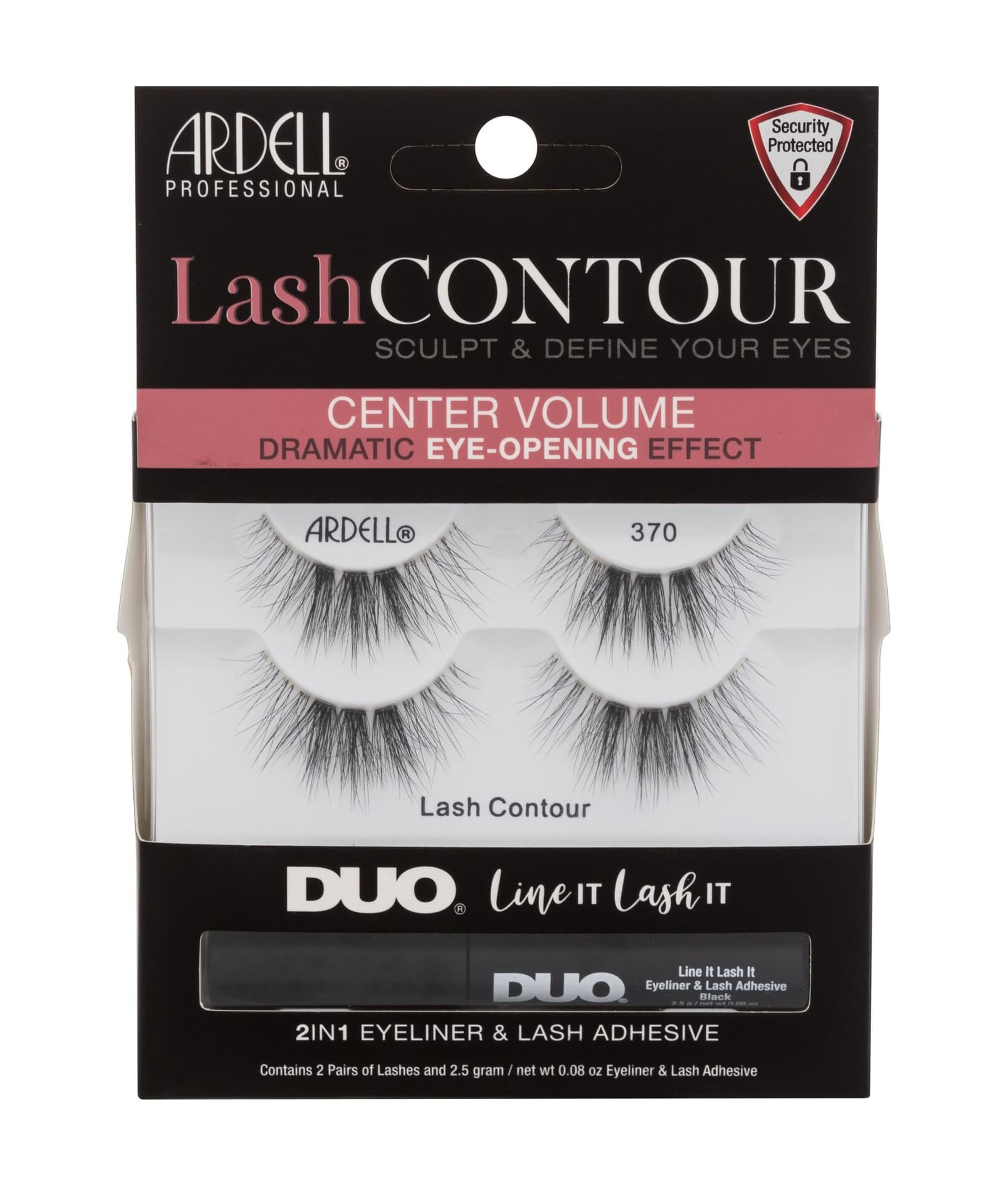 

Ardell Black Lash Contour 370 Sztuczne rzęsy 2 szt Sztuczne rzęsy2 pary + klej do rzęs i eyeliner 2w1 2,5g (W)