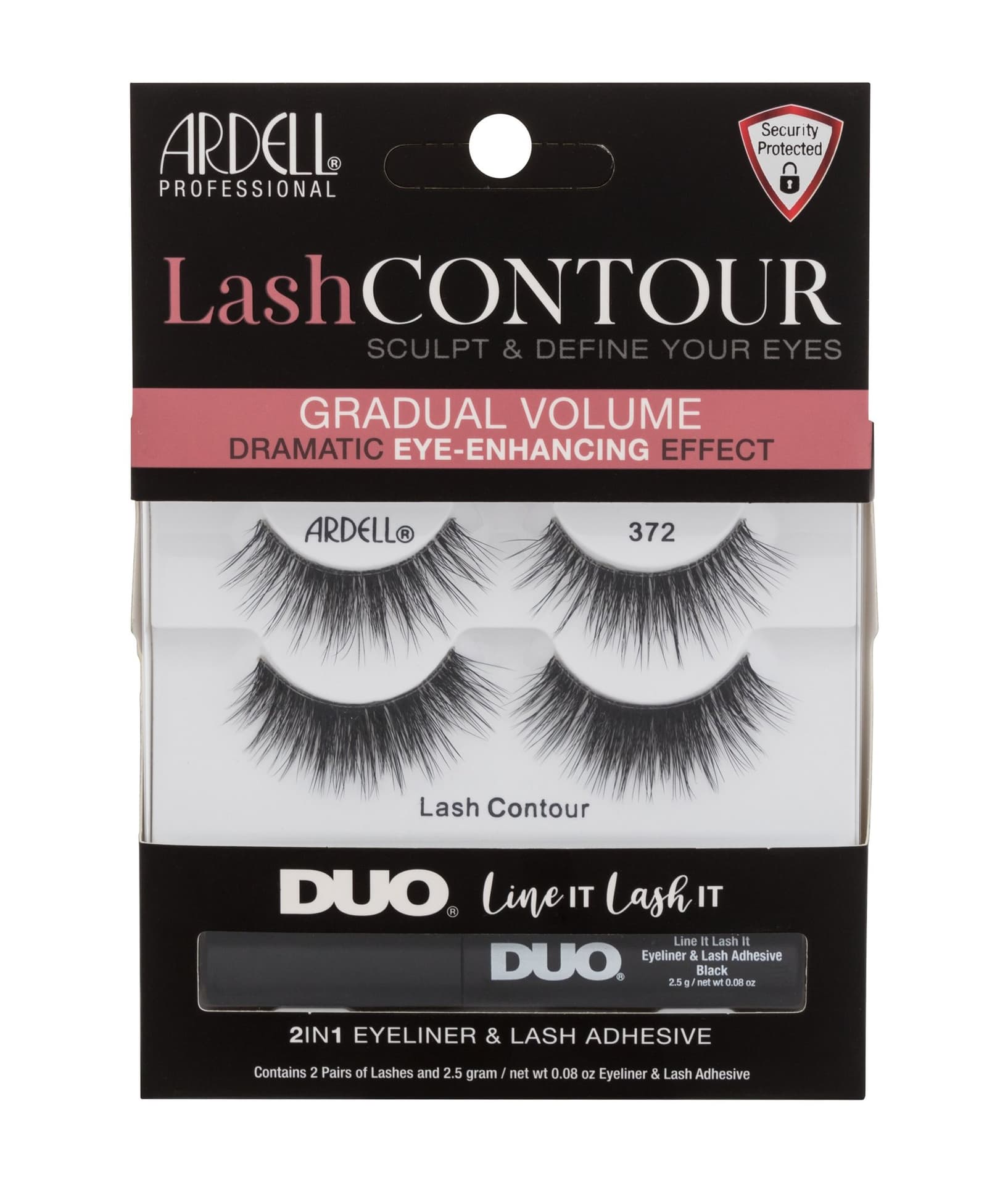 

Ardell Black Lash Contour 372 Sztuczne rzęsy 2 szt Sztuczne rzęsy2 pary + klej do rzęs i eyeliner 2w1 2,5g (W)