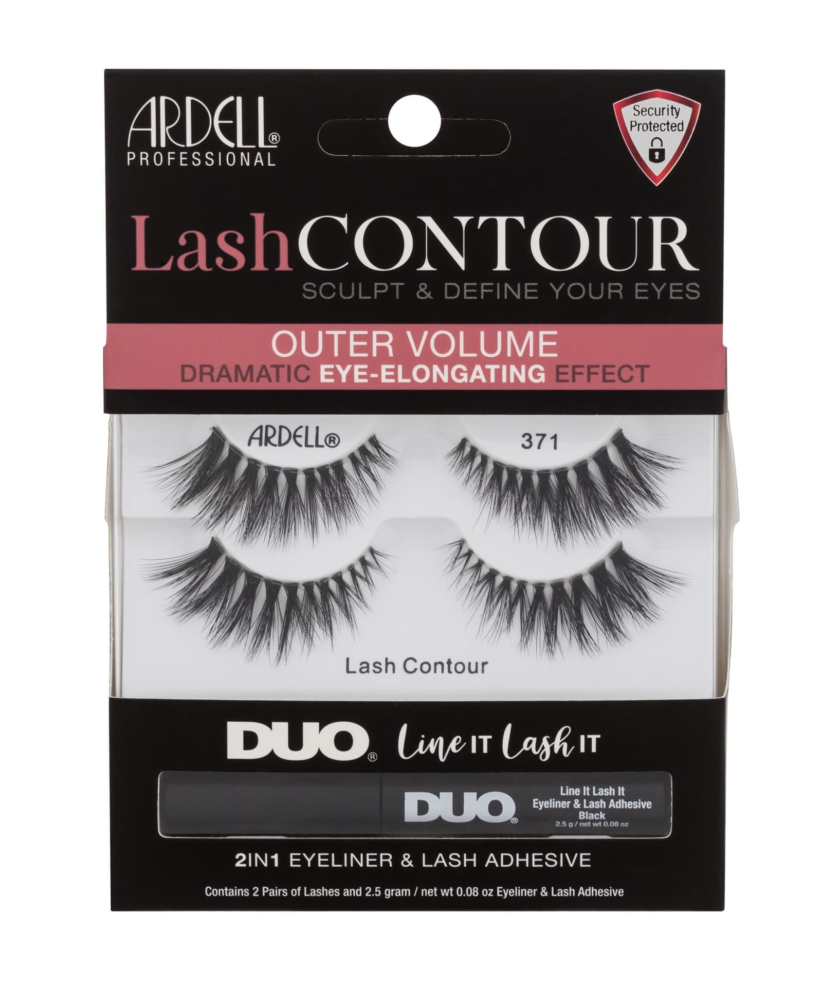 

Ardell Black Lash Contour 371 Sztuczne rzęsy 2 szt Sztuczne rzęsy2 pary + klej do rzęs i eyeliner 2w1 2,5g (W)