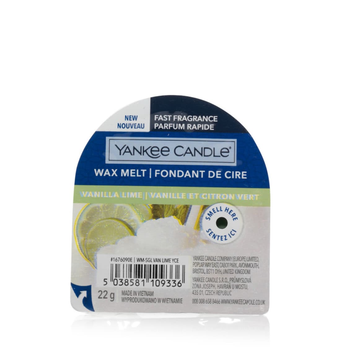 

Yankee Candle Vanilla Lime Zapachowy wosk 22g (U)