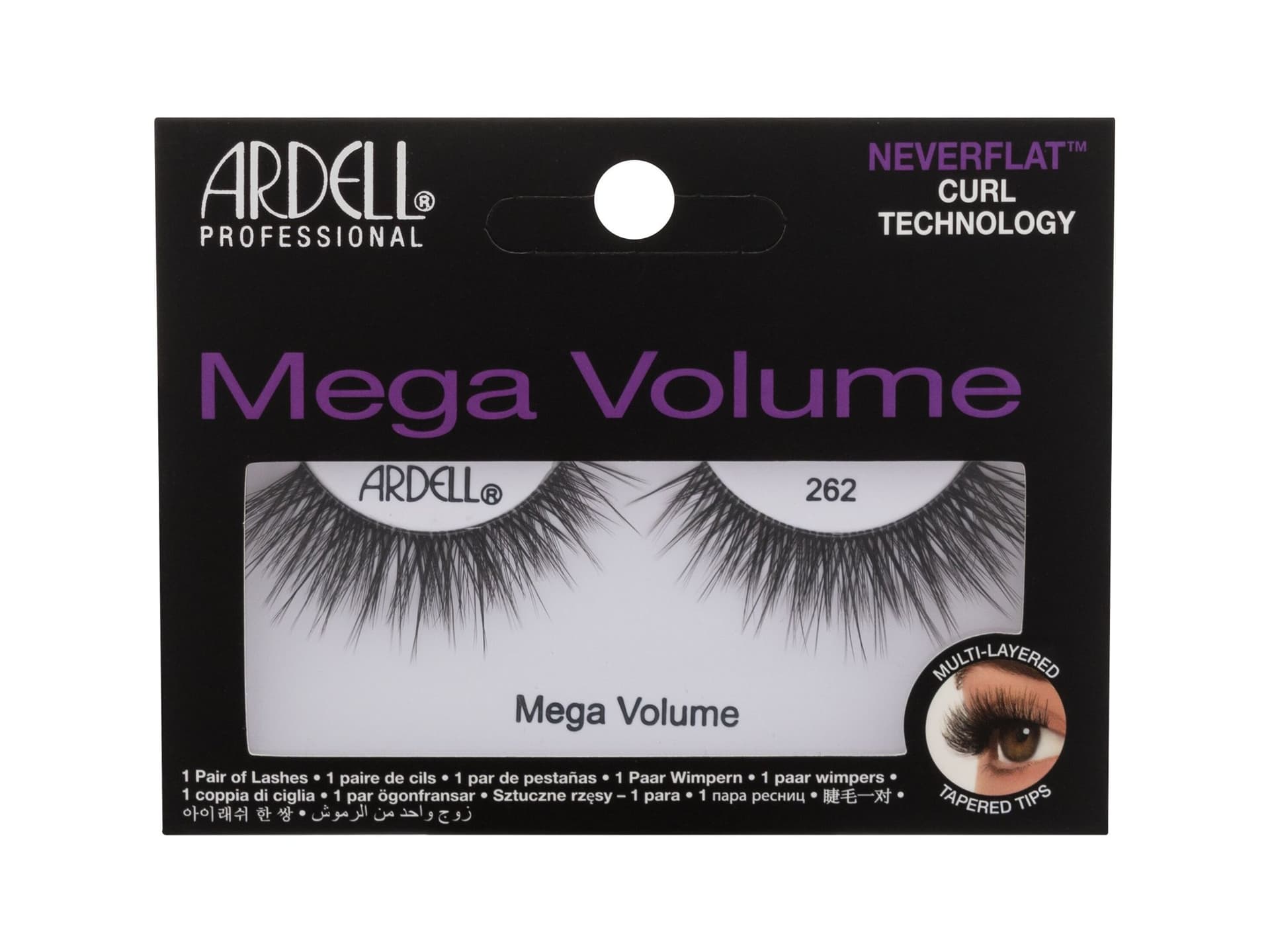 

Ardell Black 262 Mega Volume Sztuczne rzęsy 1 szt (W)