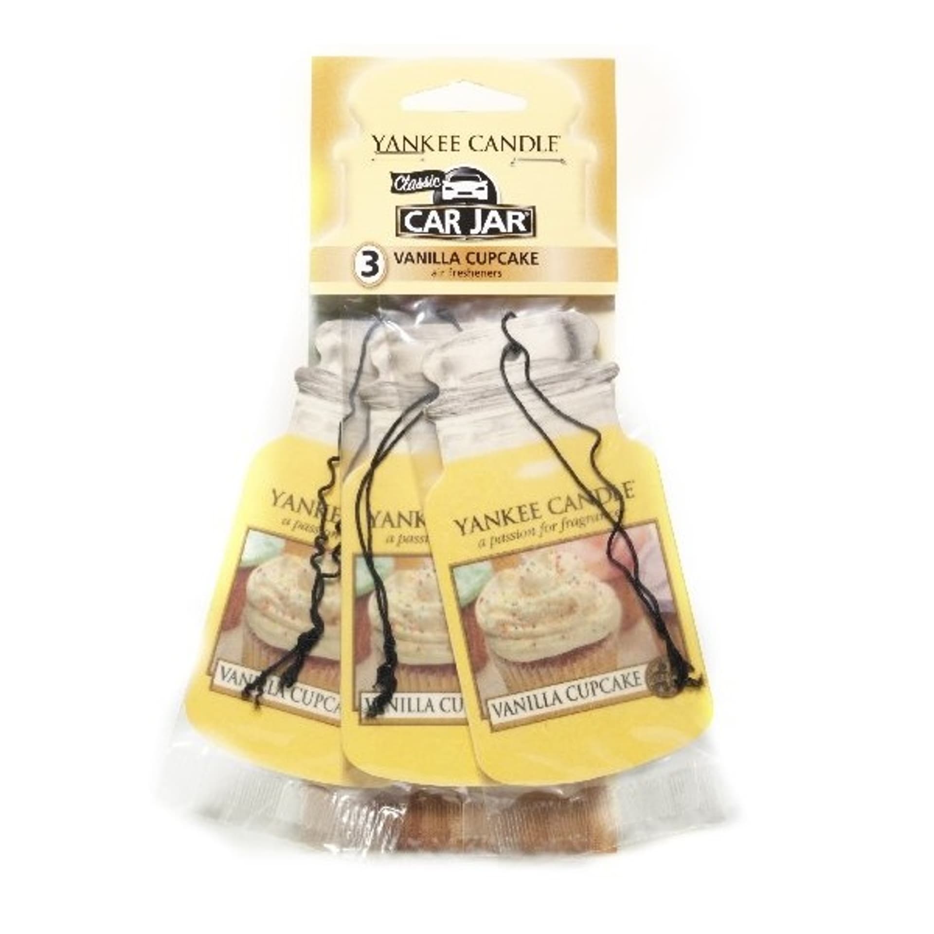 

Yankee Candle Car Jar Vanilla Cupcake Zapach samochodowy 3 szt (U)