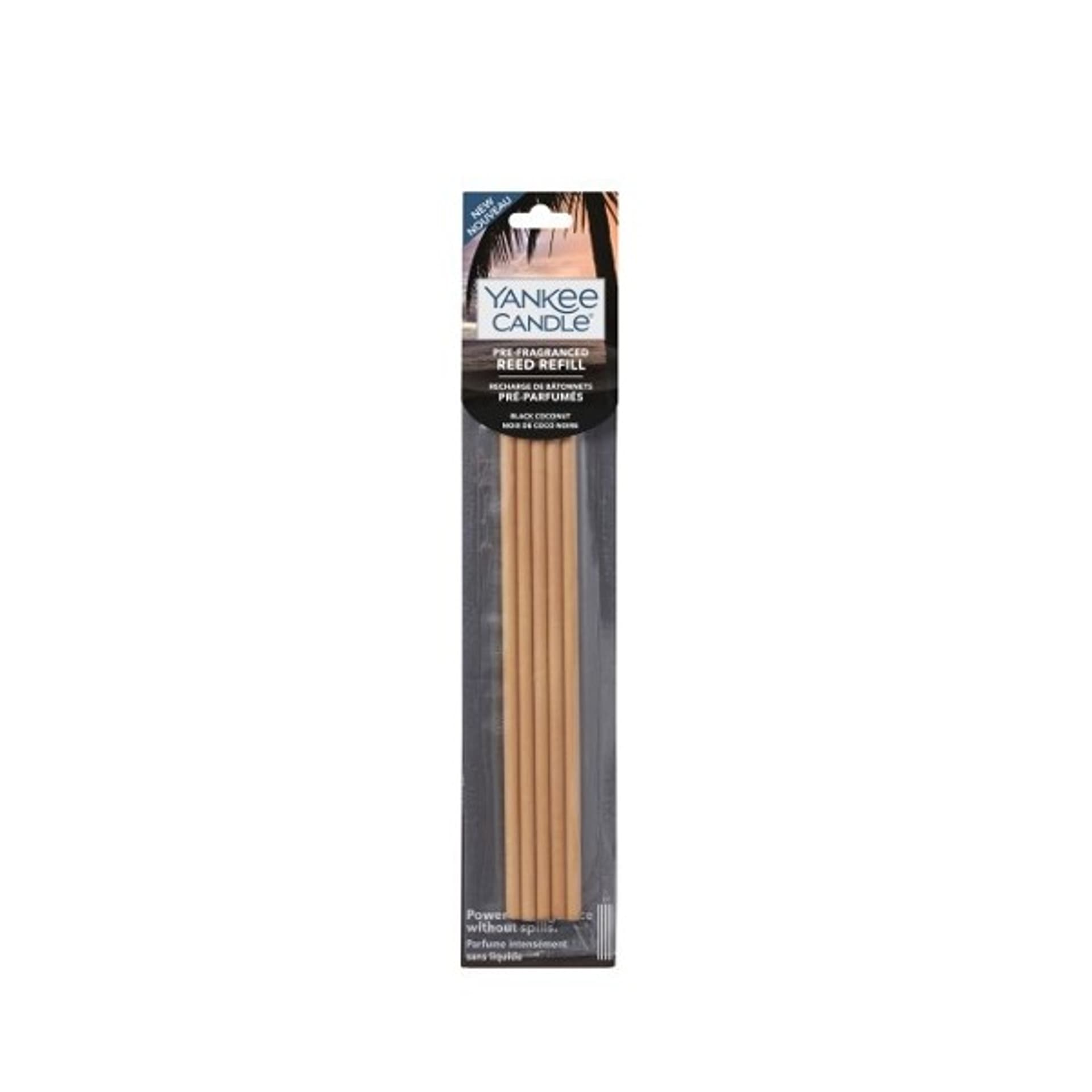 

Yankee Candle Pre-Fragranced Reed Refill Black Coconut Odświeżacz w sprayu i dyfuzorze 5 szt (U)