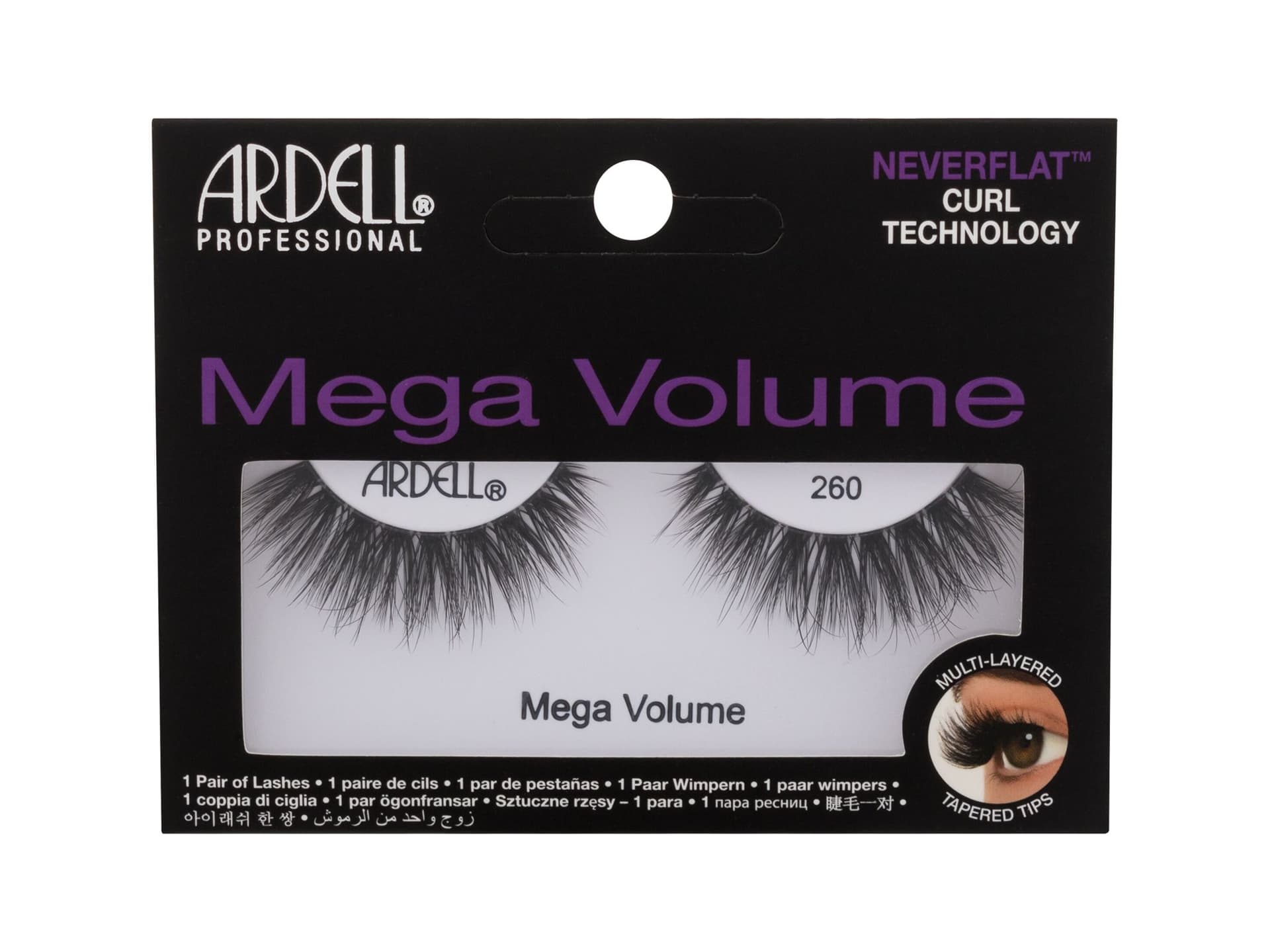 

Ardell Black 260 Mega Volume Sztuczne rzęsy 1 szt (W)