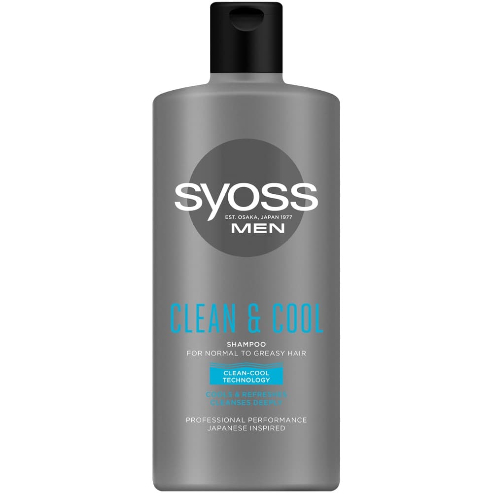 

Syoss Men Clean & Cool Szampon odświeżający - włosy normalne i przetłuszczające 440ml