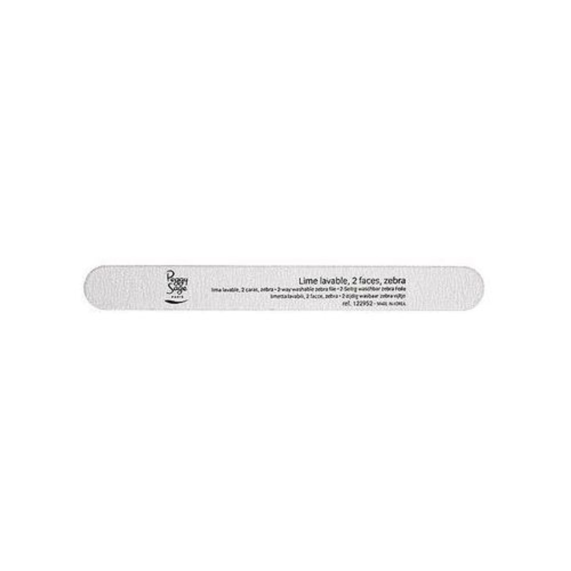 

Peggy Sage 2-Way Nail File Zebra Coarse pilnik do paznokci dwustronny 100/180 zebra 1szt