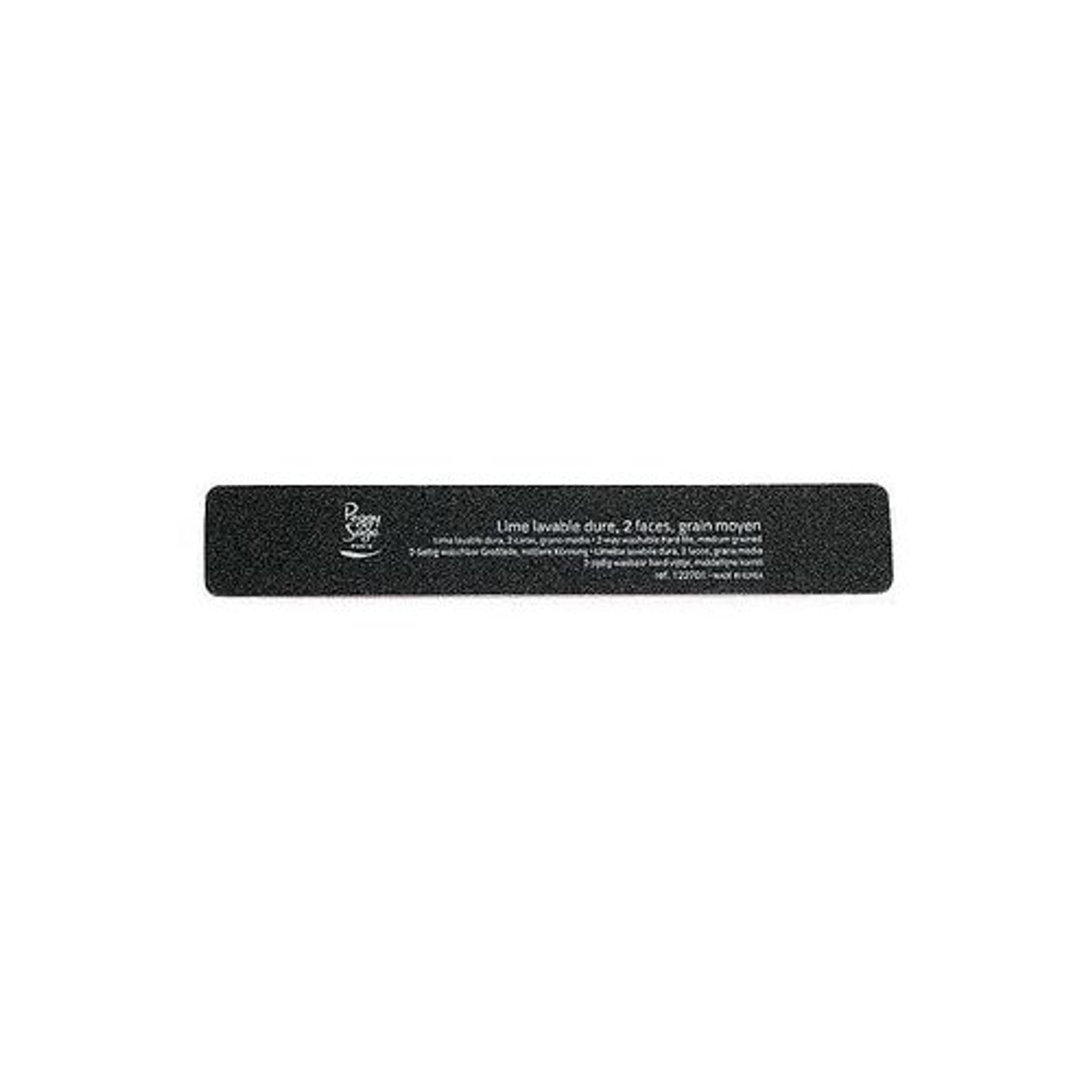 

Peggy Sage 2-Way Nail File Coarse pilnik do paznokci prostokątny dwustronny 100/180 czarny 1szt